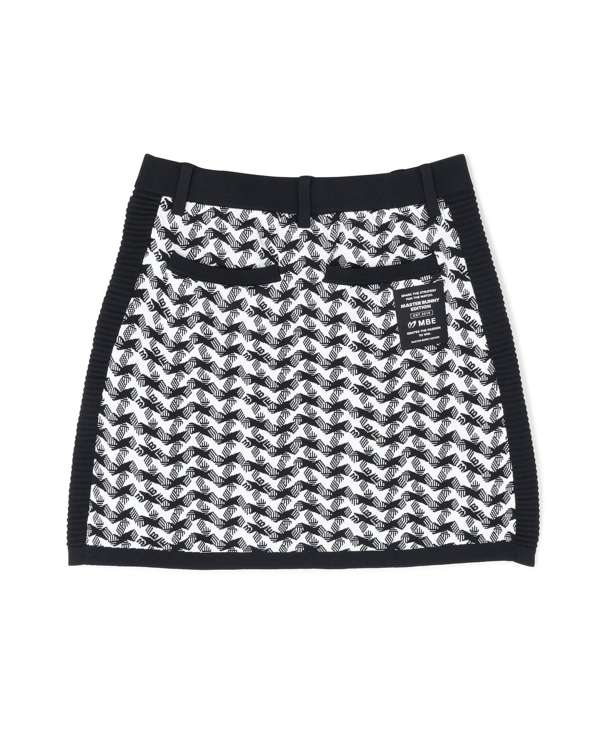 接結ニットスカート ＜変形千鳥柄＞ (WOMENS)