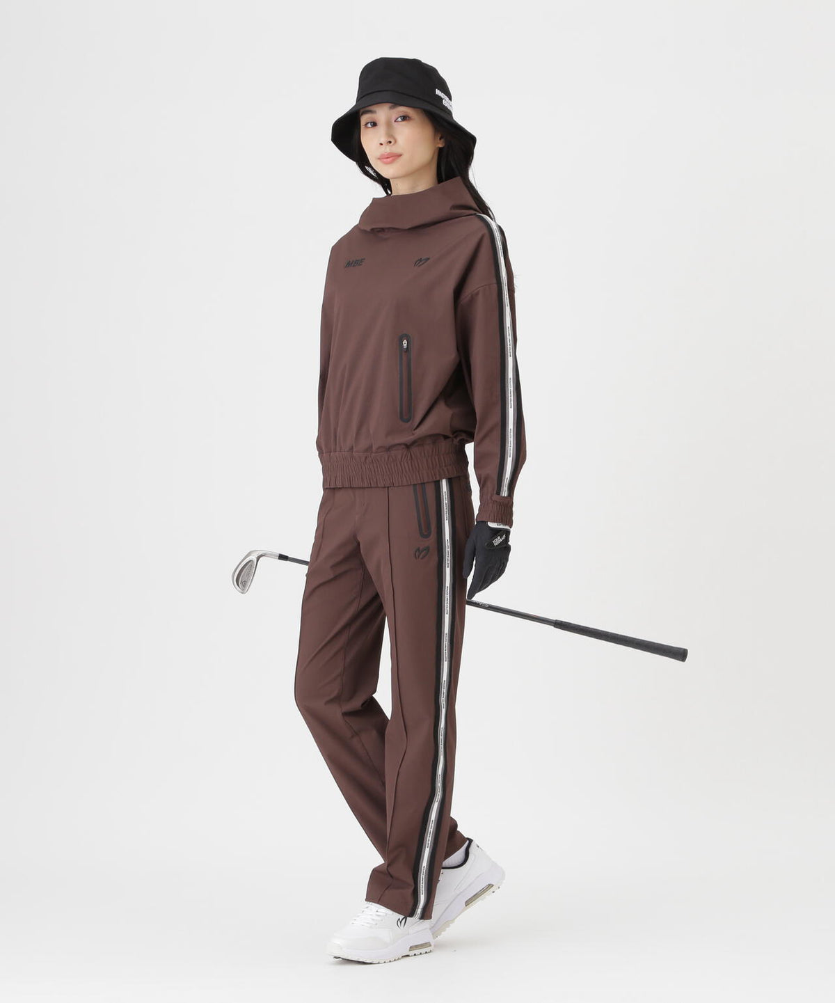ドビー凹凸ストライプパンツ (WOMENS)