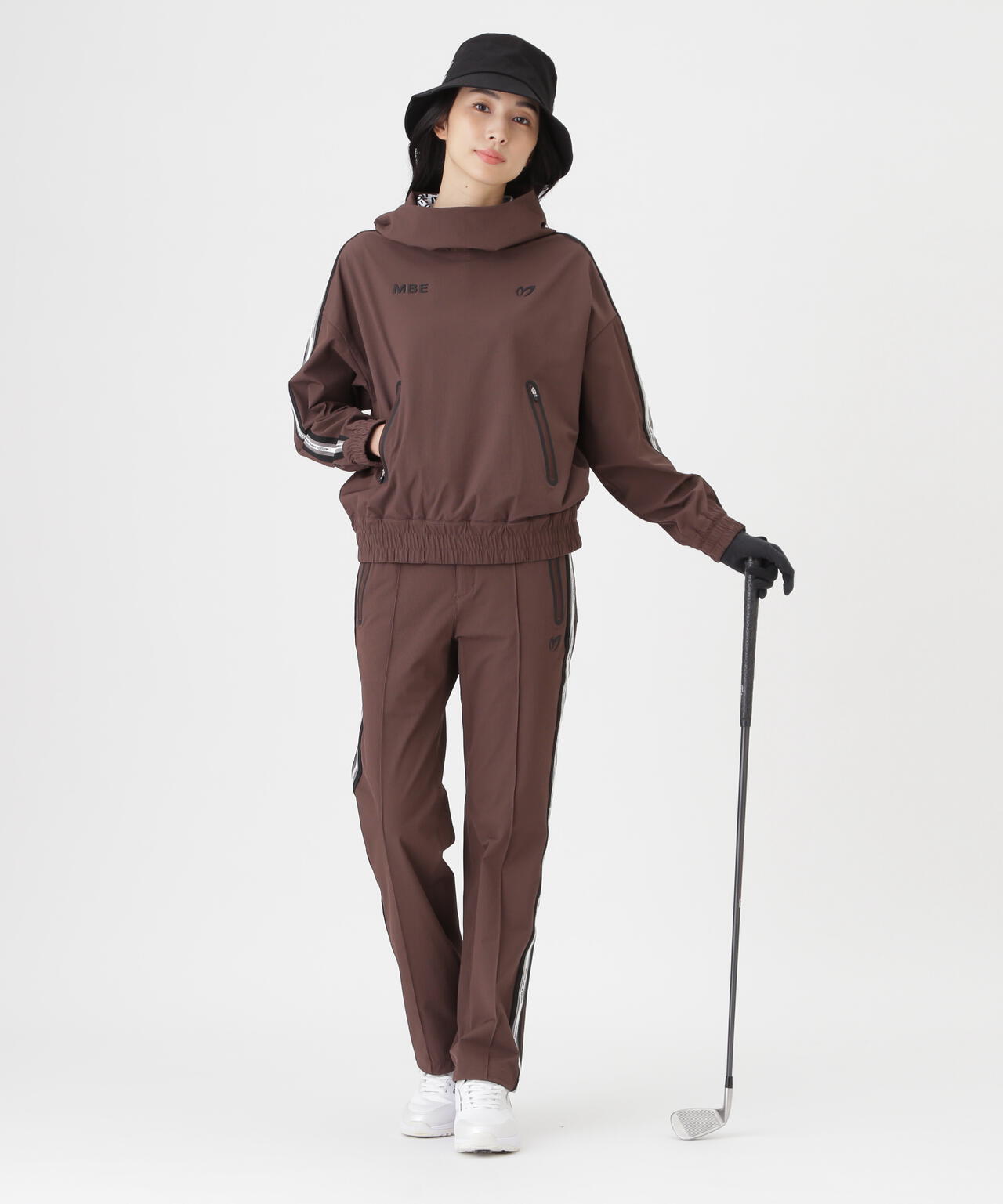 ドビー凹凸ストライプパンツ (WOMENS)