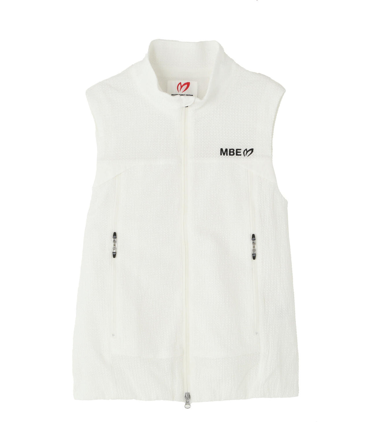 ミアチェックジャガードフルジップスタンドベスト (WOMENS)