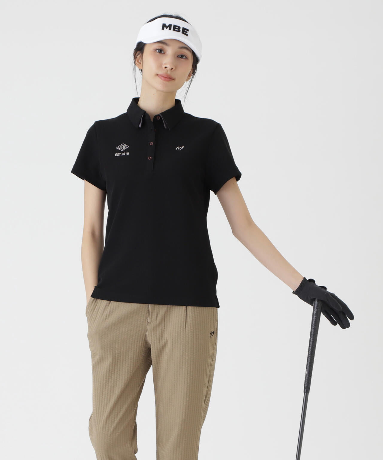 針抜きメッシュ半袖ポロシャツ (WOMENS) | MASTER BUNNY EDITION