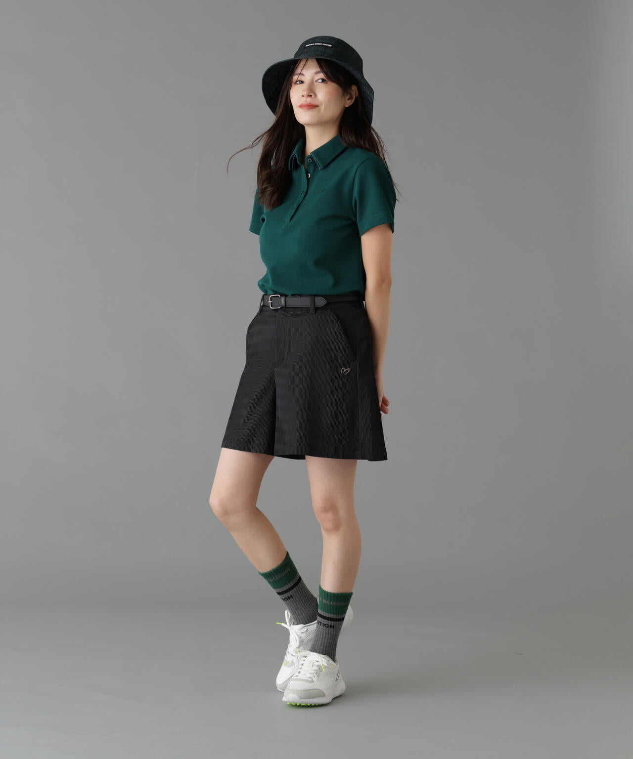 針抜きメッシュ半袖ポロシャツ (WOMENS) | MASTER BUNNY EDITION