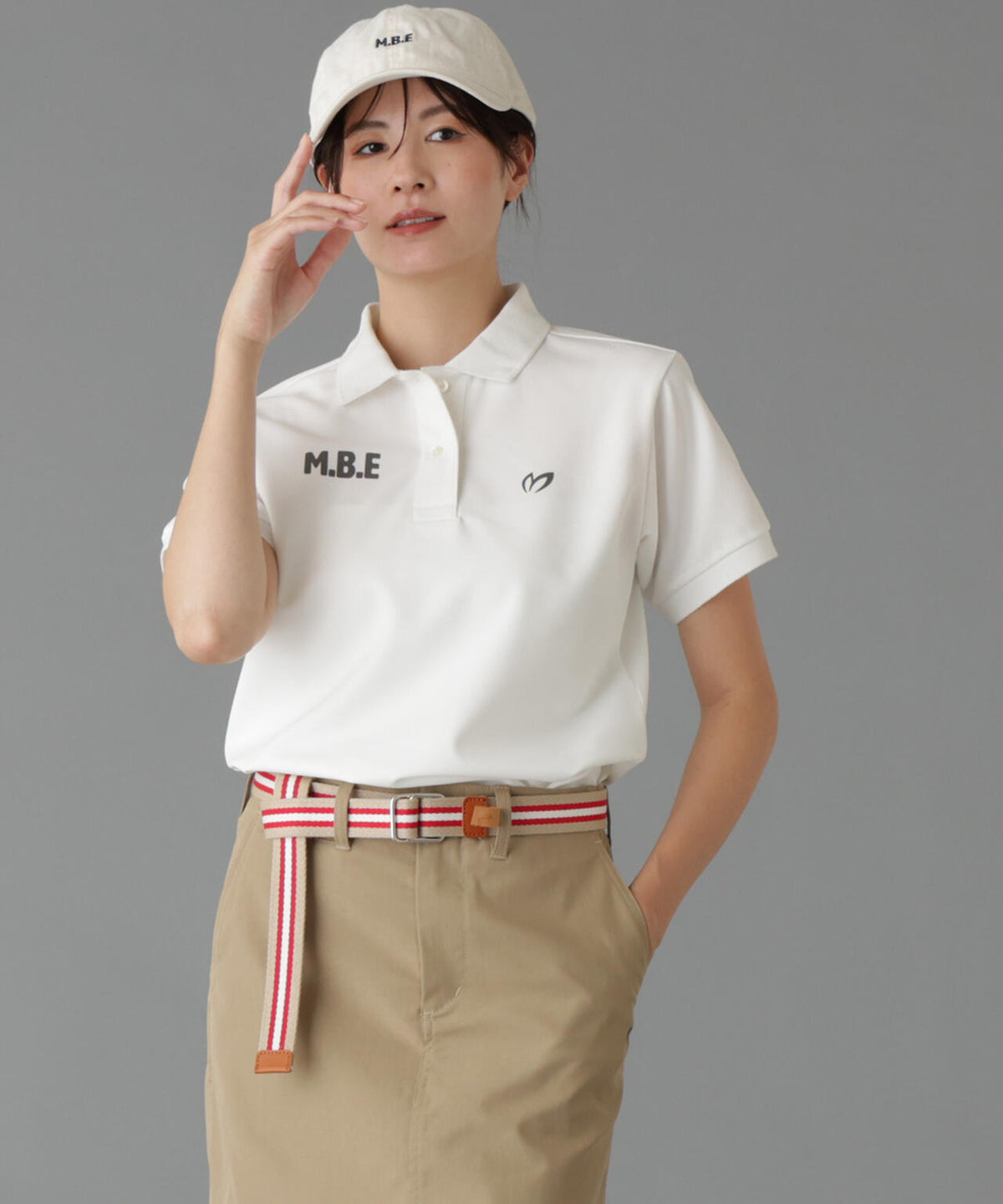 [VINTAGE CASUAL]スワギー半袖ポロシャツ (WOMENS)