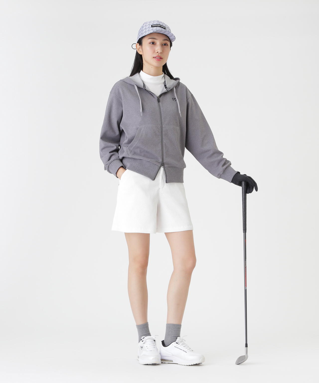 ウールライク接結へリンボンフルジップフーディ (WOMENS) | MASTER