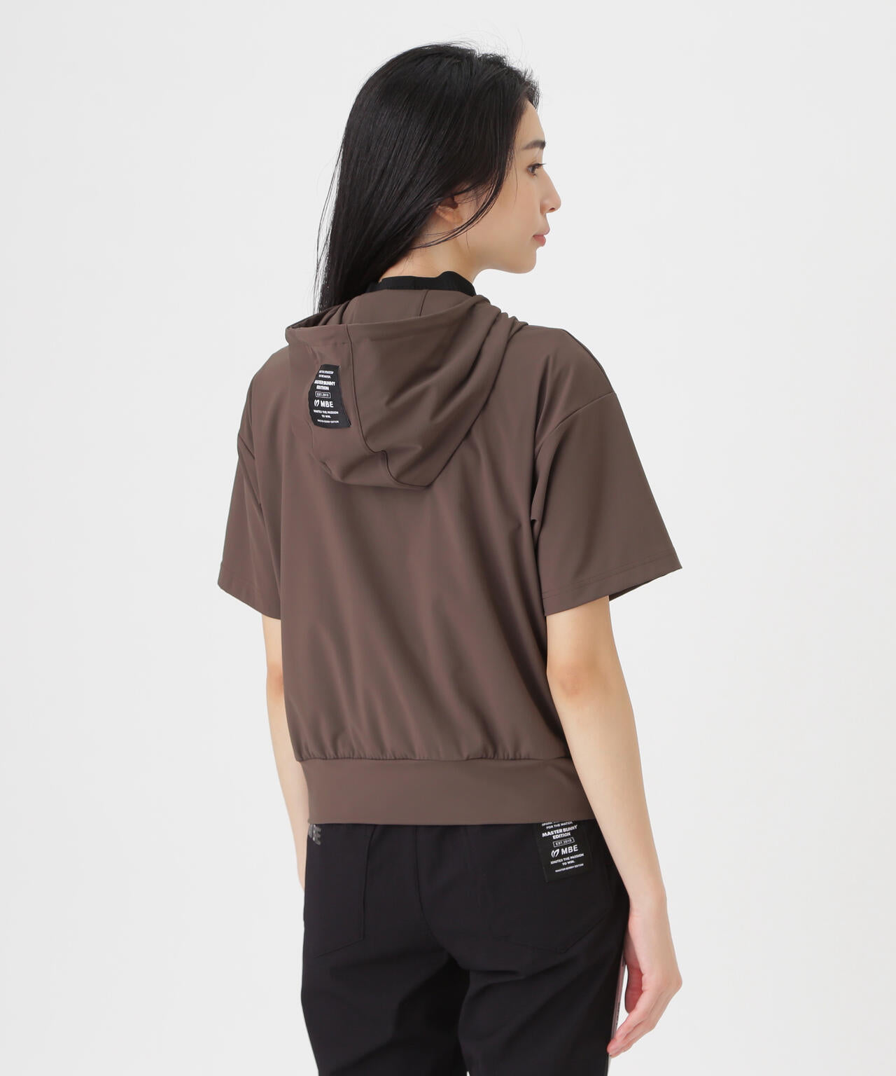 Nyベアムース半袖ハーフジップフーディプルオーバー (WOMENS) | MASTER
