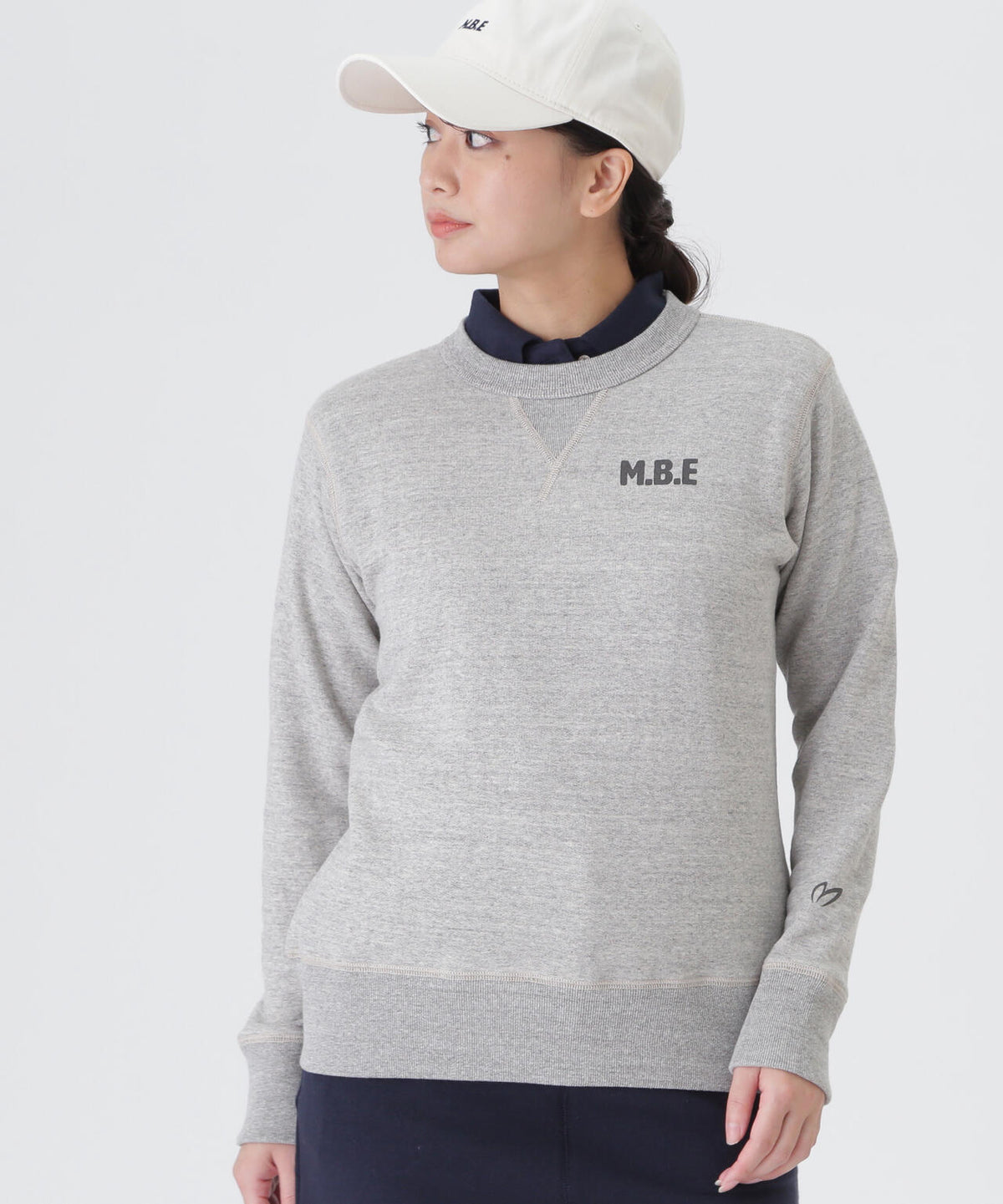 [VINTAGE CASUAL]ビンテージスワギークルーネックスウェットプルオーバー (WOMENS)