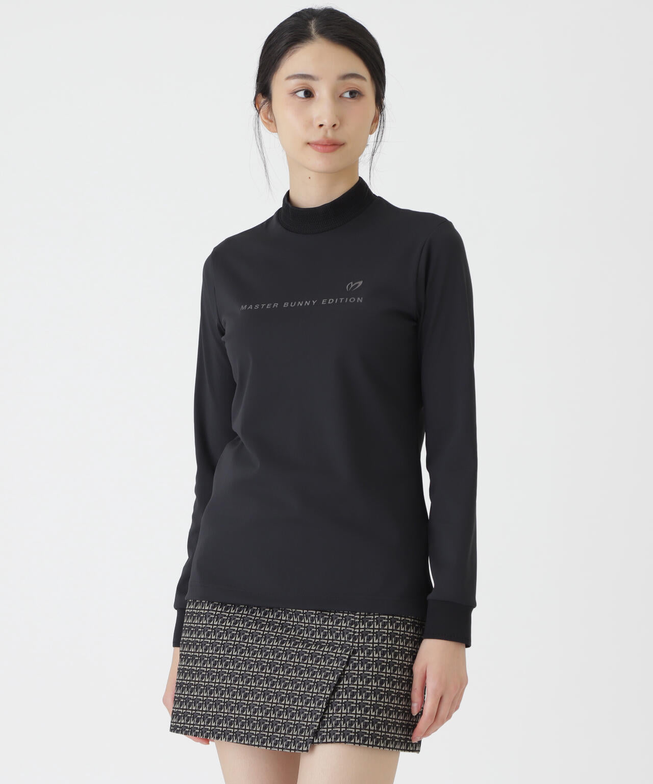 トリコットメッシュ長袖ハイネックカットソー (WOMENS) | MASTER BUNNY