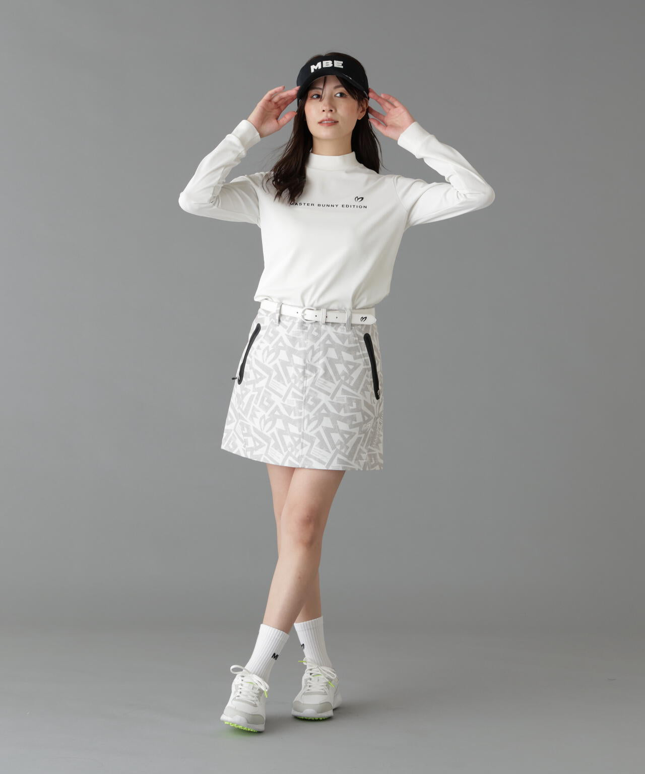 トリコットメッシュ長袖ハイネックカットソー (WOMENS) | MASTER BUNNY