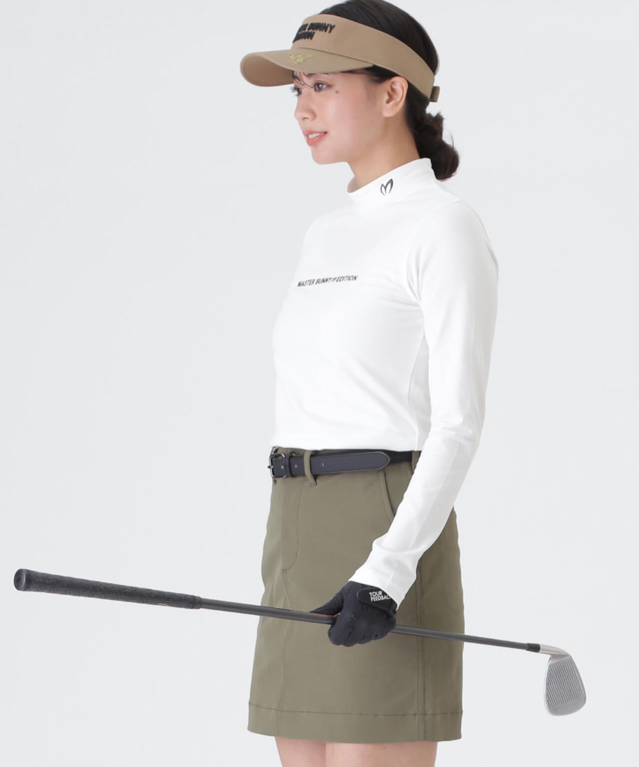 MASTER BUNNY マルチカラーカットソー サイズ「0」 スーピマベア天長袖ハイネックカットソー (WOMENS) | MASTER BUNNY