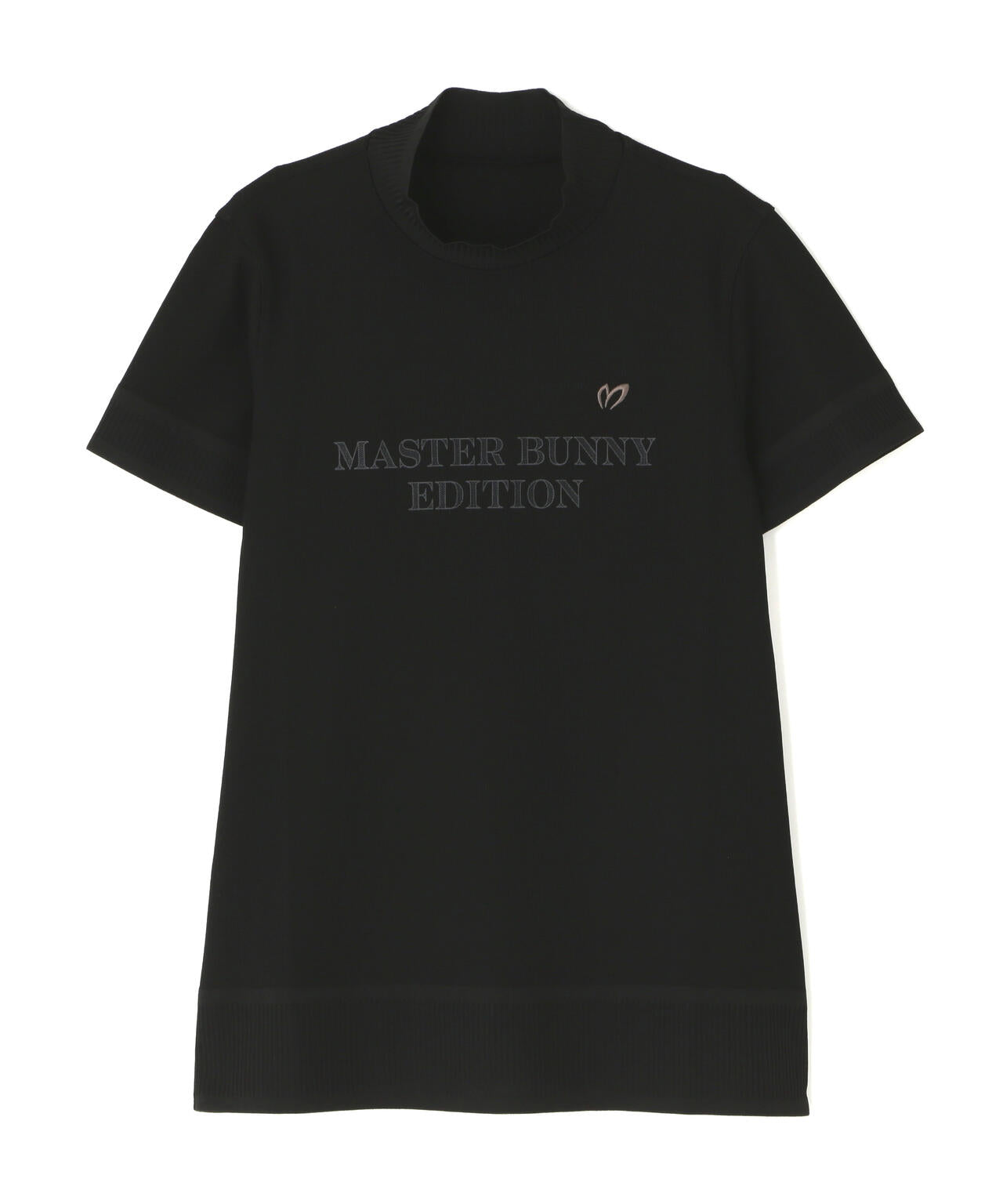 MASTER BUNNY EDITION ハイネックシャツ、サイズ４、 リブスタート半袖ハイネックカットソー | MASTER BUNNY EDITION