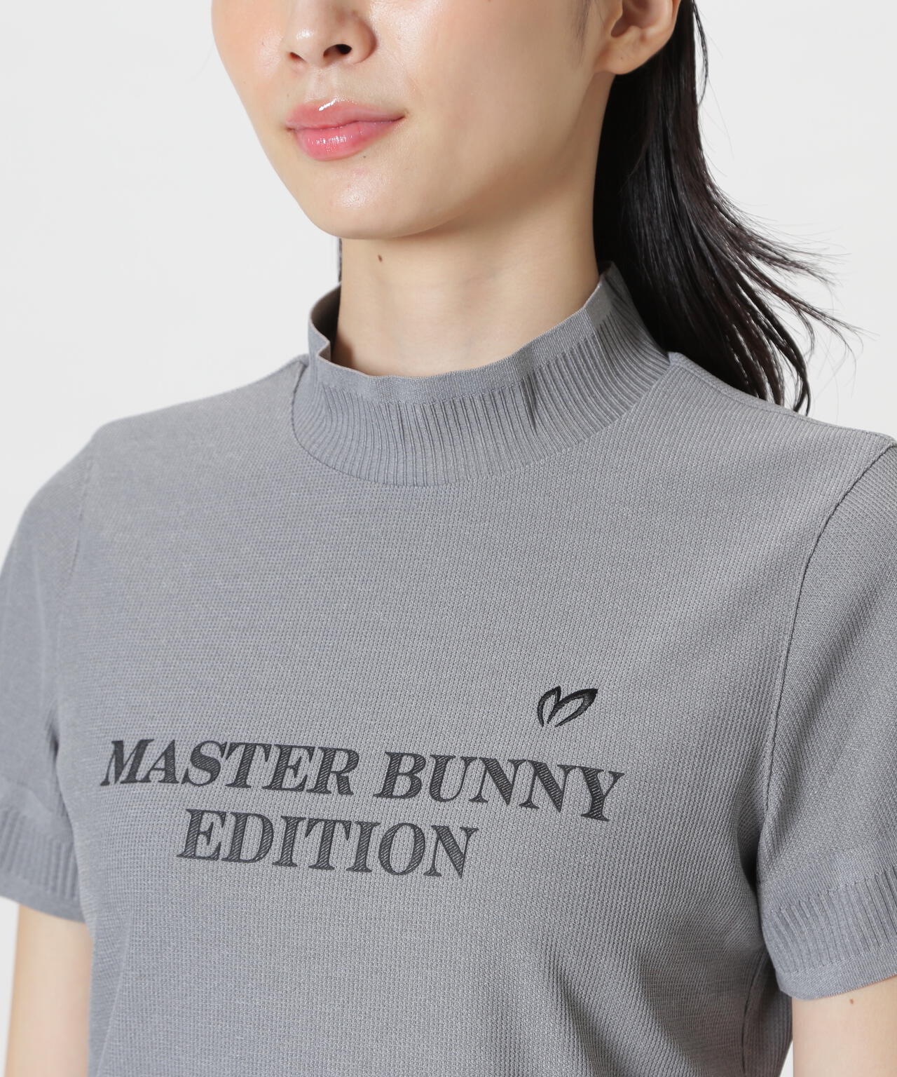 リブスタート半袖ハイネックカットソー | MASTER BUNNY EDITION