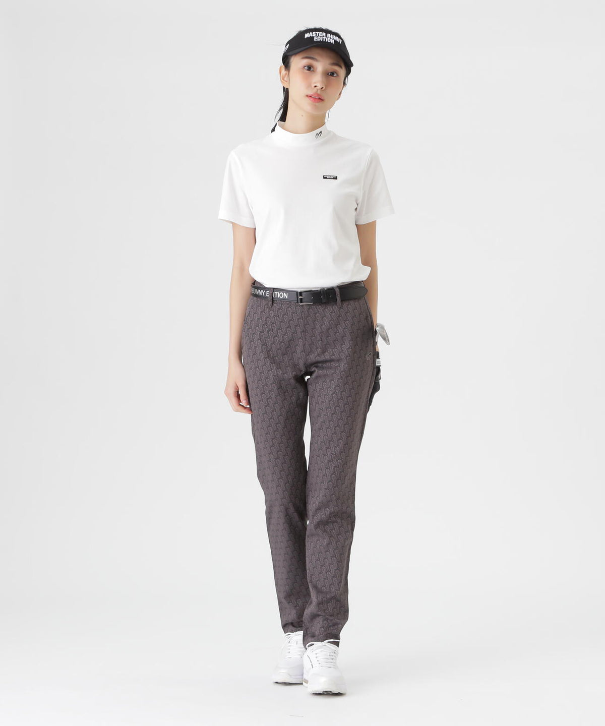 トリコットメッシュ半袖ハイネックカットソー (WOMENS)