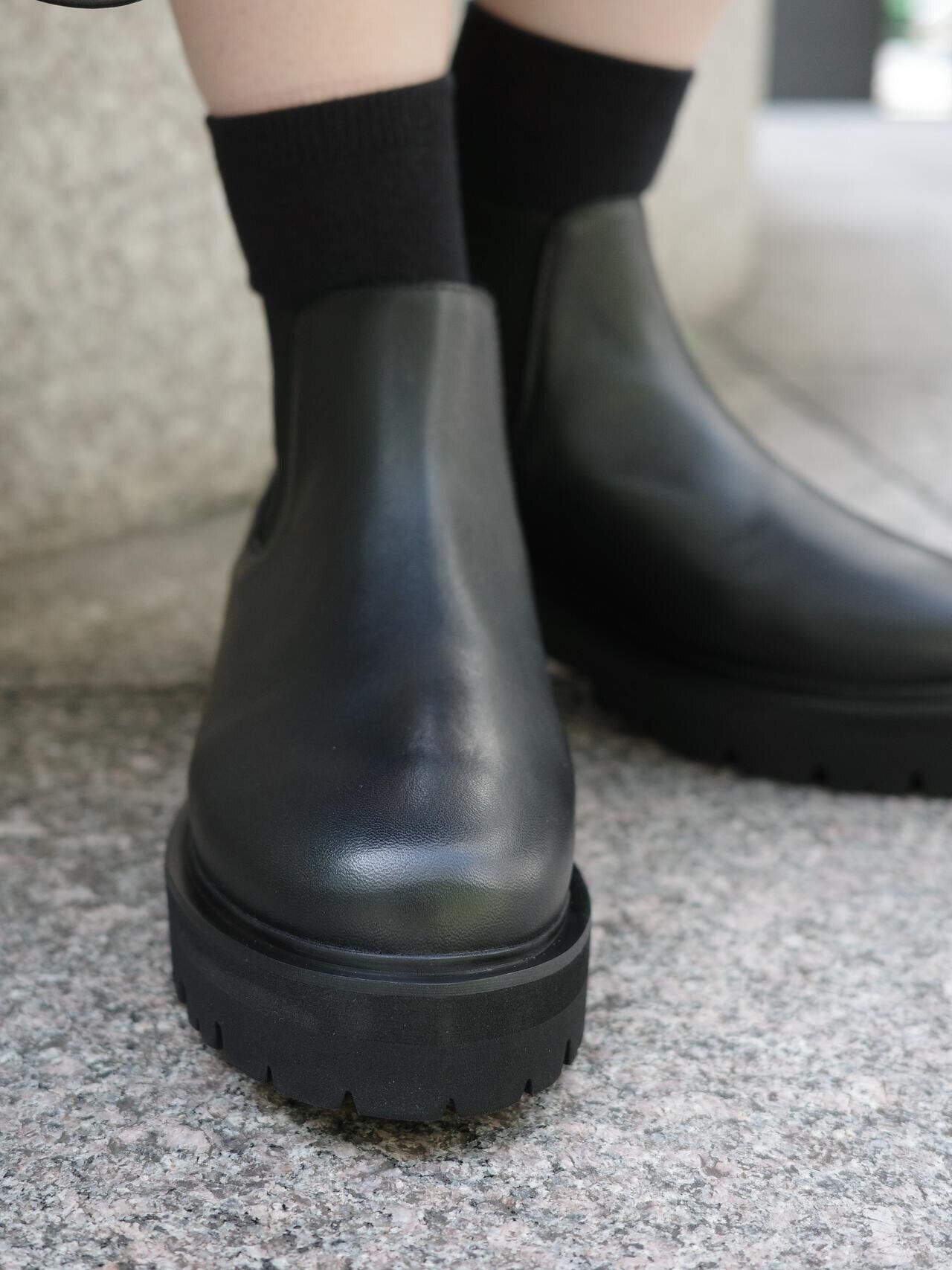 CAMINANDO黒 サイドゴアブーツ 7 CAMINANDO/カミナンド SHORT SIDE GOA BOOTS ショートサイドゴアブーツ