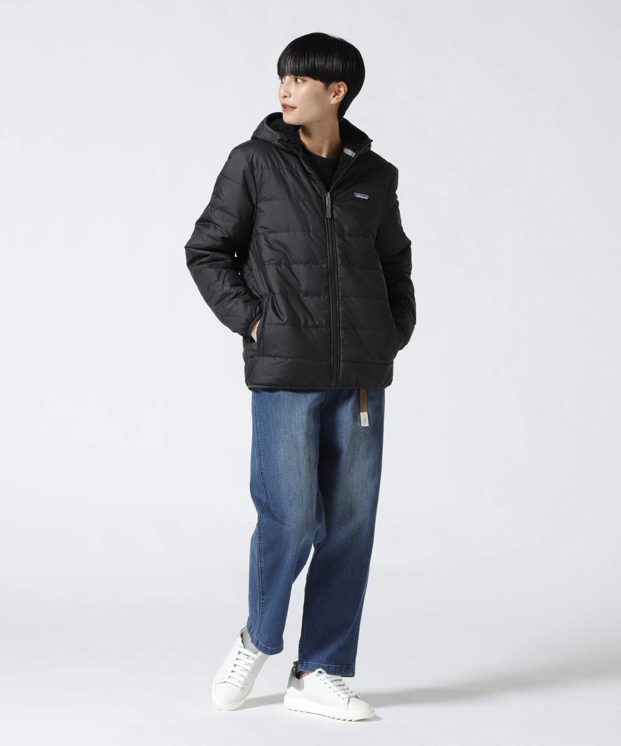 パタゴニア　キッズリバーシブルレディフレディフーディ　ブラック Amazon.co.jp: [Patagonia (パタゴニア)] Kids' Reversible Ready