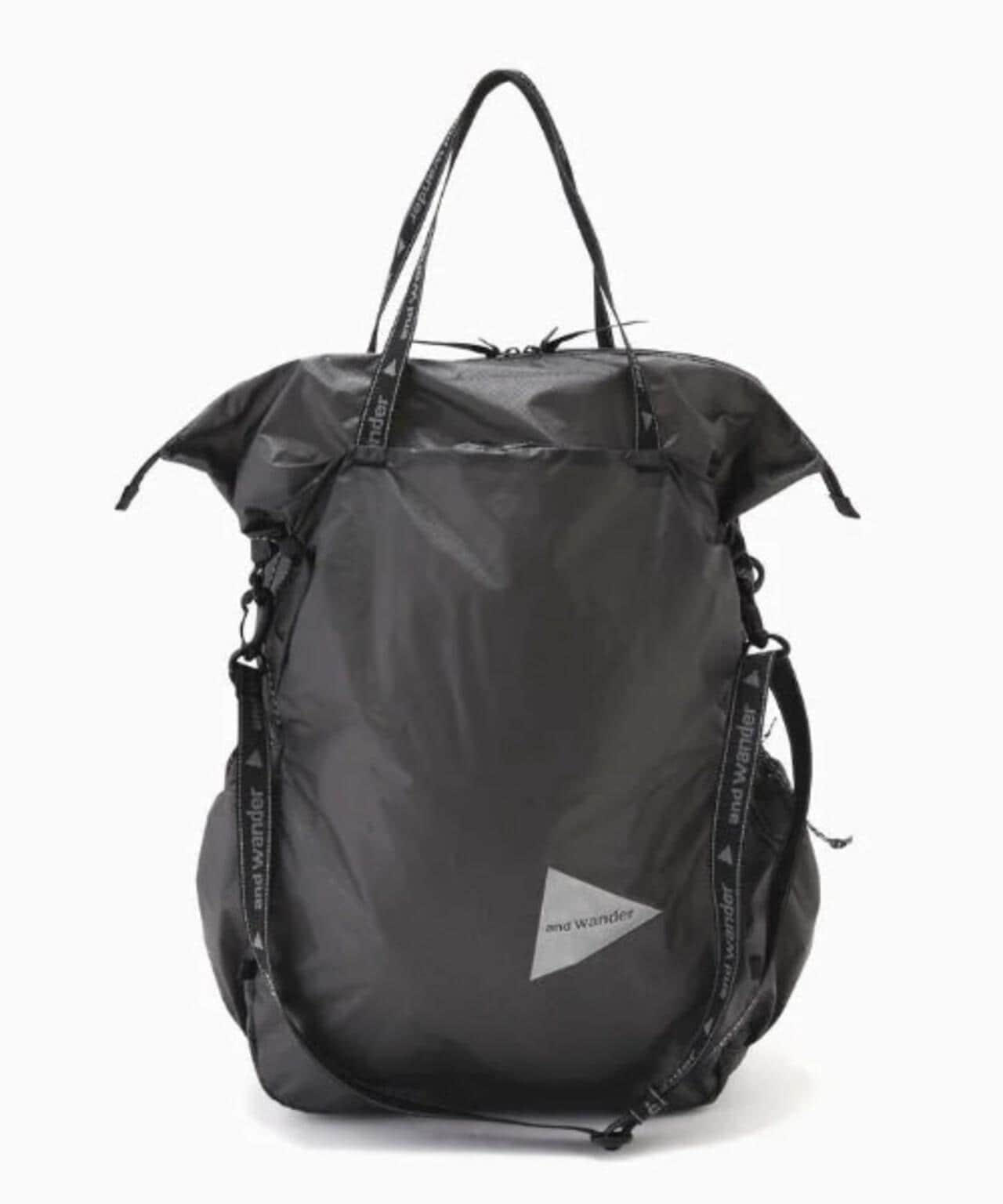 and wander/アンドワンダー　sil tote bag　シルトートバッグ　5743975113