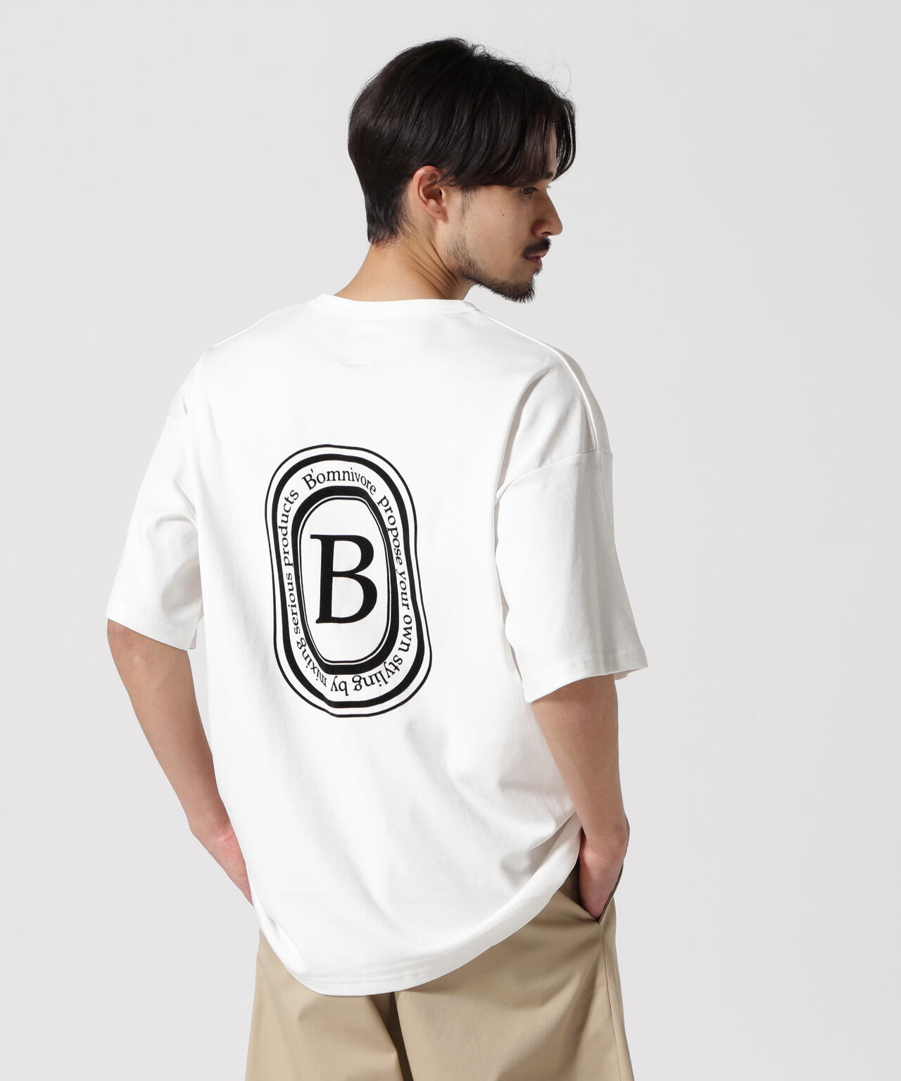 B omnivore/ビーオムニボー  LOGO S/S Tee