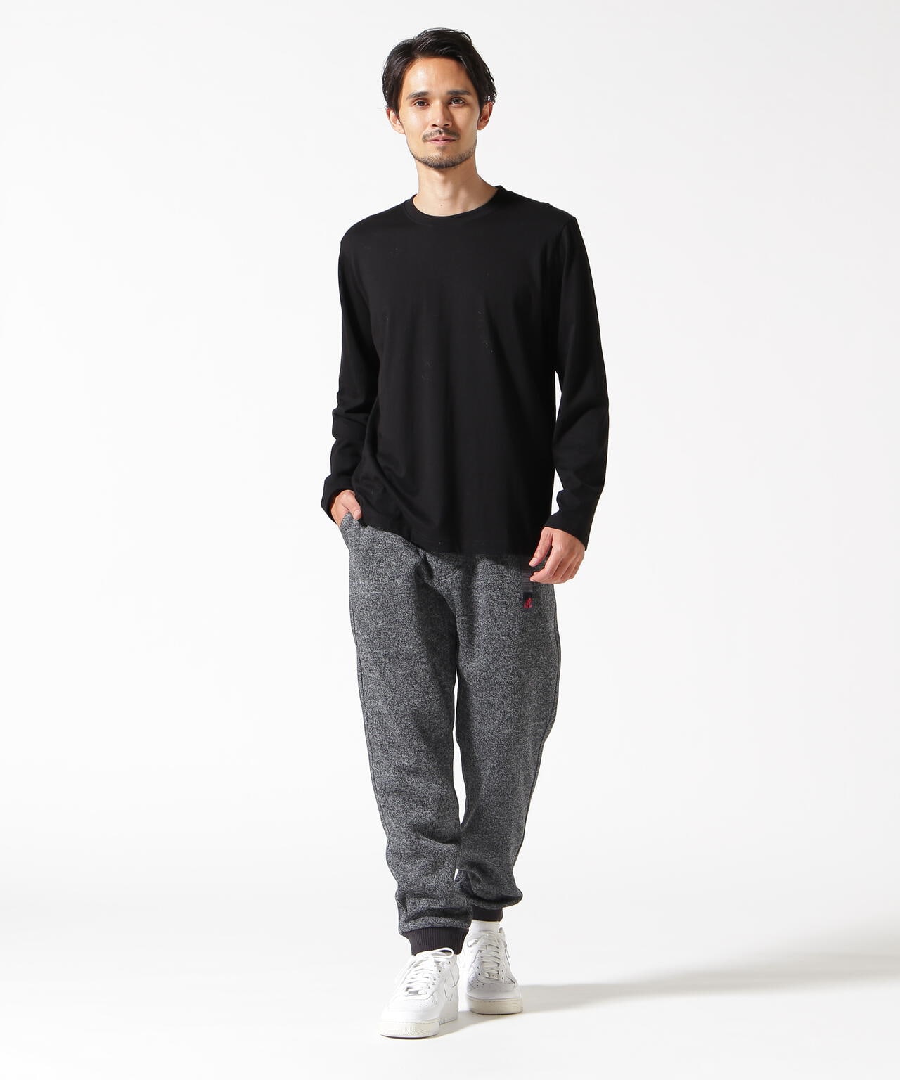アダムエロペ 別注 Gramicci BONDING KNIT FLEECE M GRAMICCI/グラミチ BONDING KNIT FLEECE NARROW RIB PANT | BEAVER