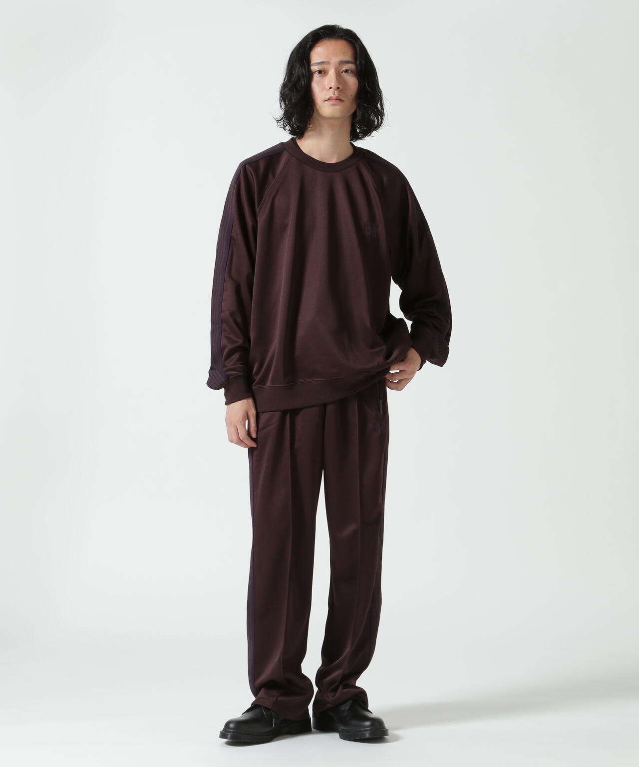 Needles×2G TRACK PANT ニードルス ブラウン Needles/ニードルズ 別注TRACK PANT - POLY SMOOTH | BEAVER
