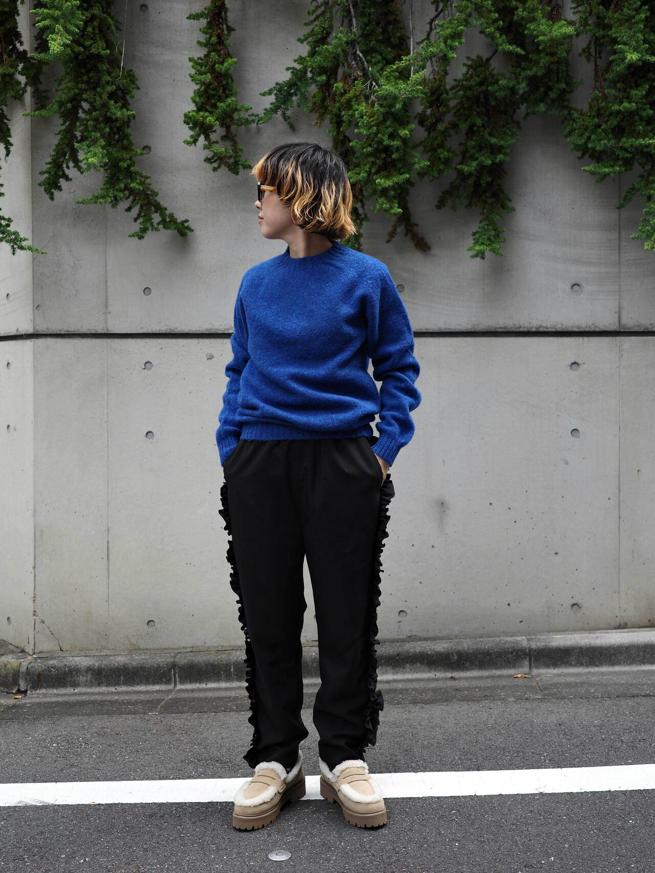 INVERALLAN/インバーアラン 別注SHAGGY CREW SHETLAND SWEATER