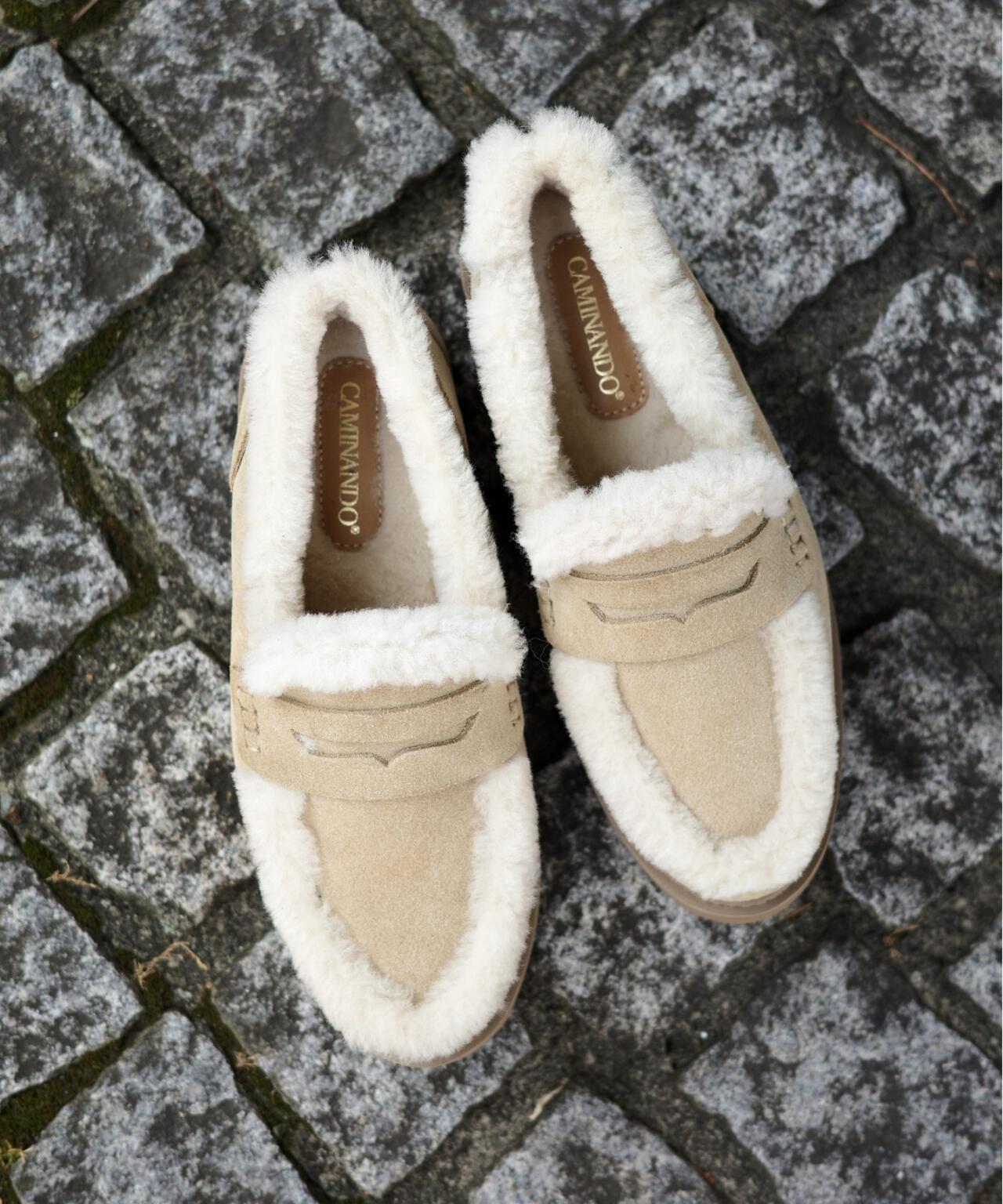 CAMINANDO/カミナンド MOUTON PENNY LOAFER | BEAVER（ビーバー