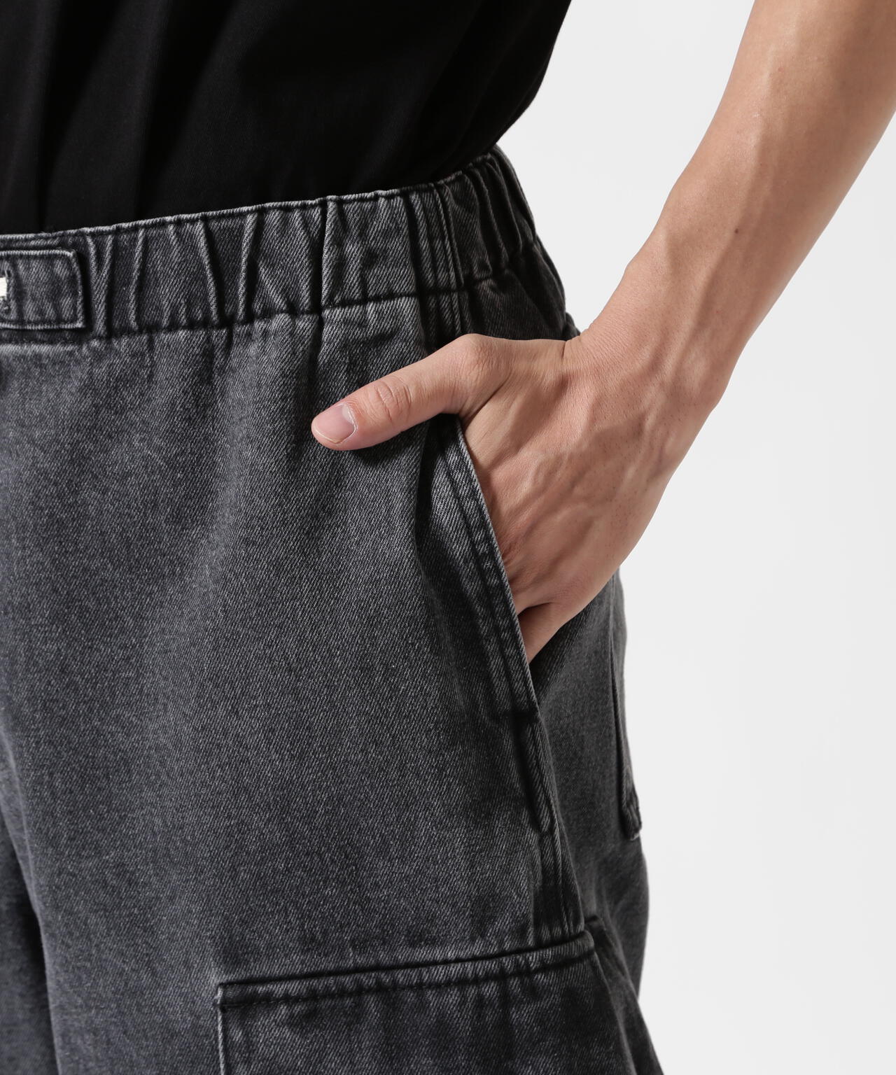 B omnivore/ビーオムニボー　DENIM CARGO PANTS