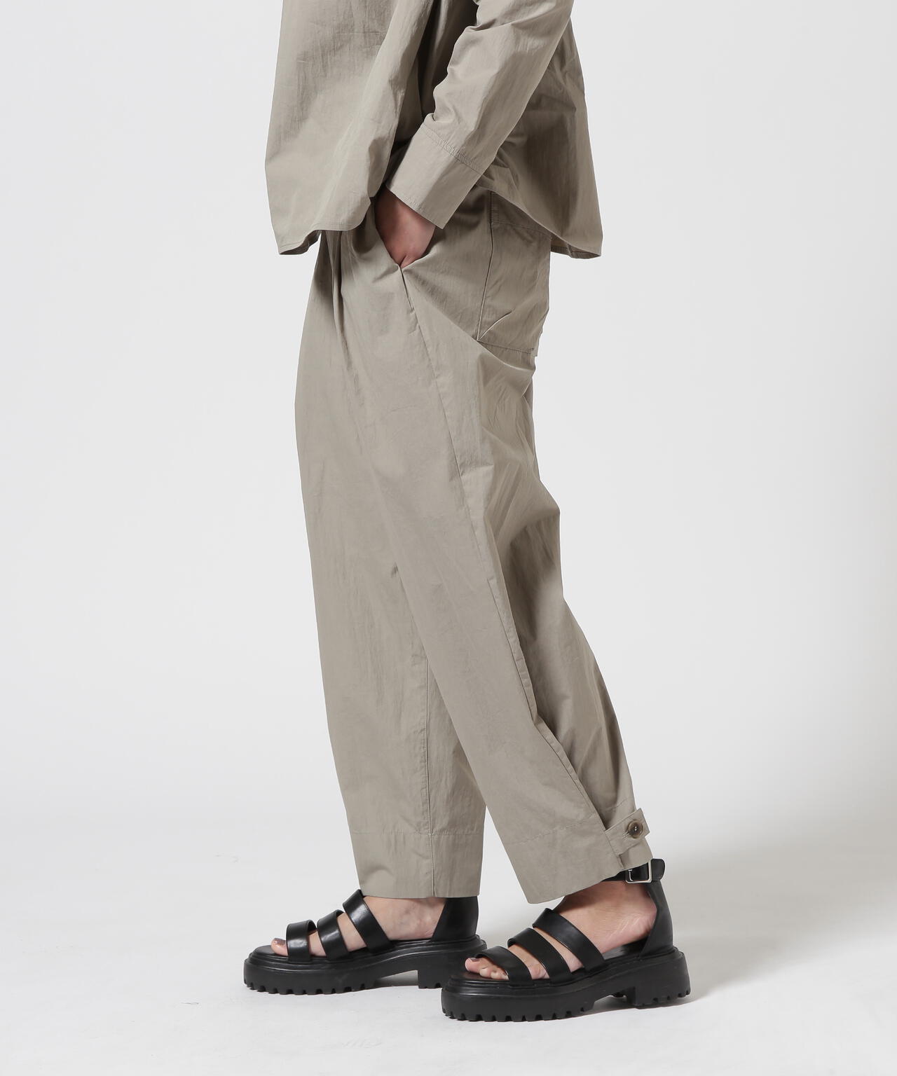 B omnivore/ビーオムニボー  ワッシャーワイドパンツ