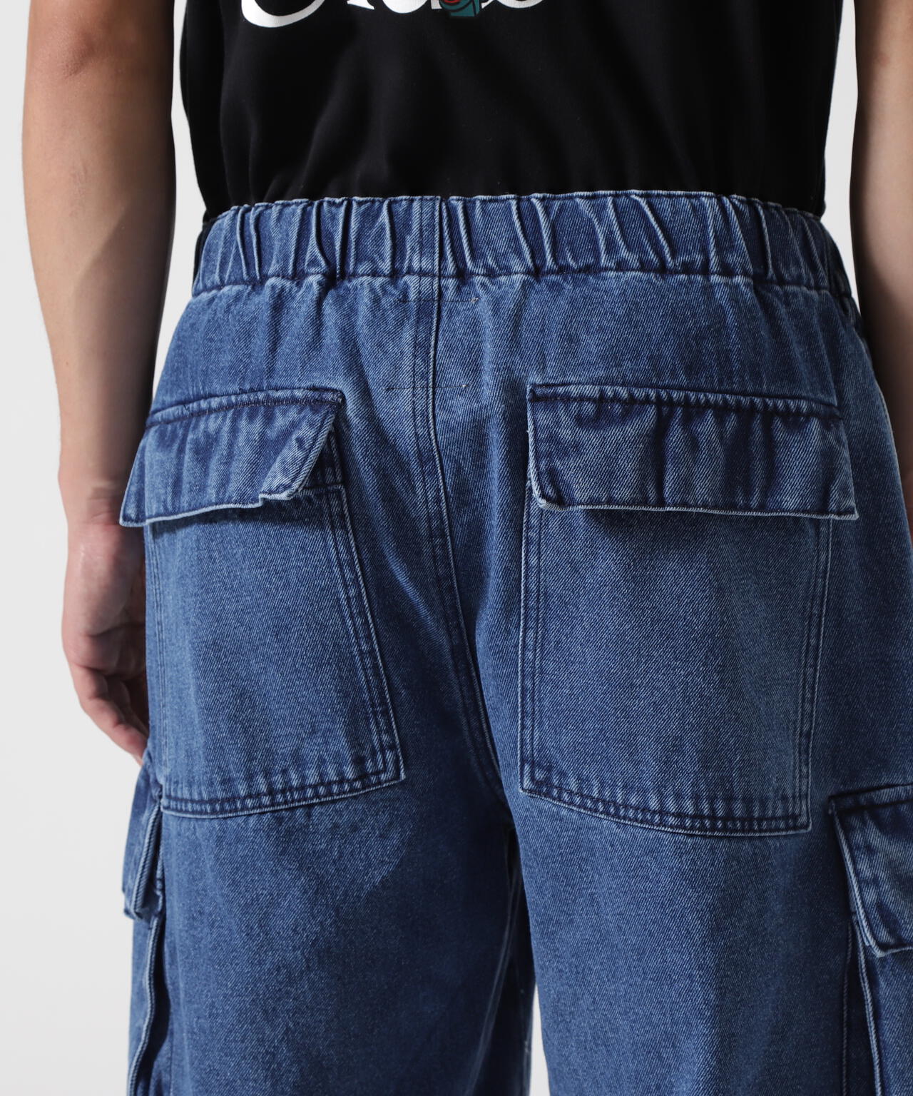 B omnivore/ビーオムニボー DENIM CARGO SHORTS デニムカーゴショーツ