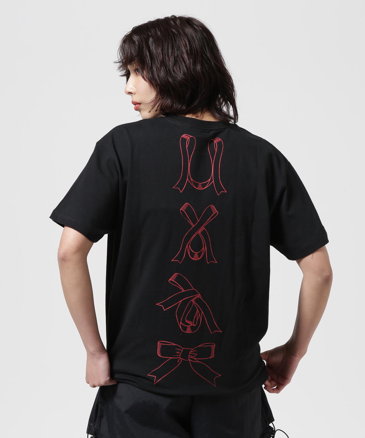 RHODOLIRION Printed Making a bow with Ribbon Tee | BEAVER