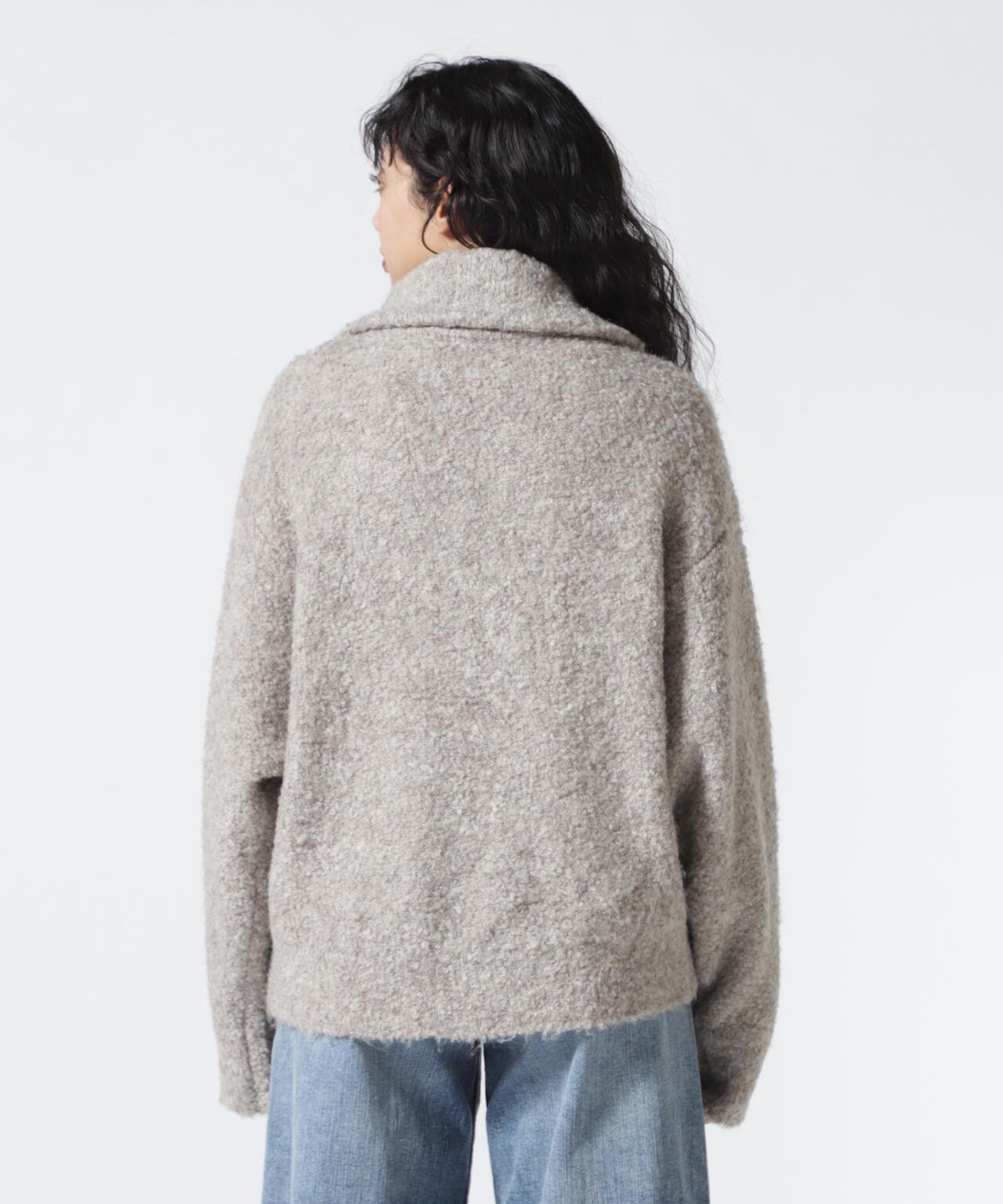 B omnivore/ビーオムニボー ボリュームカラージップアップジャケット