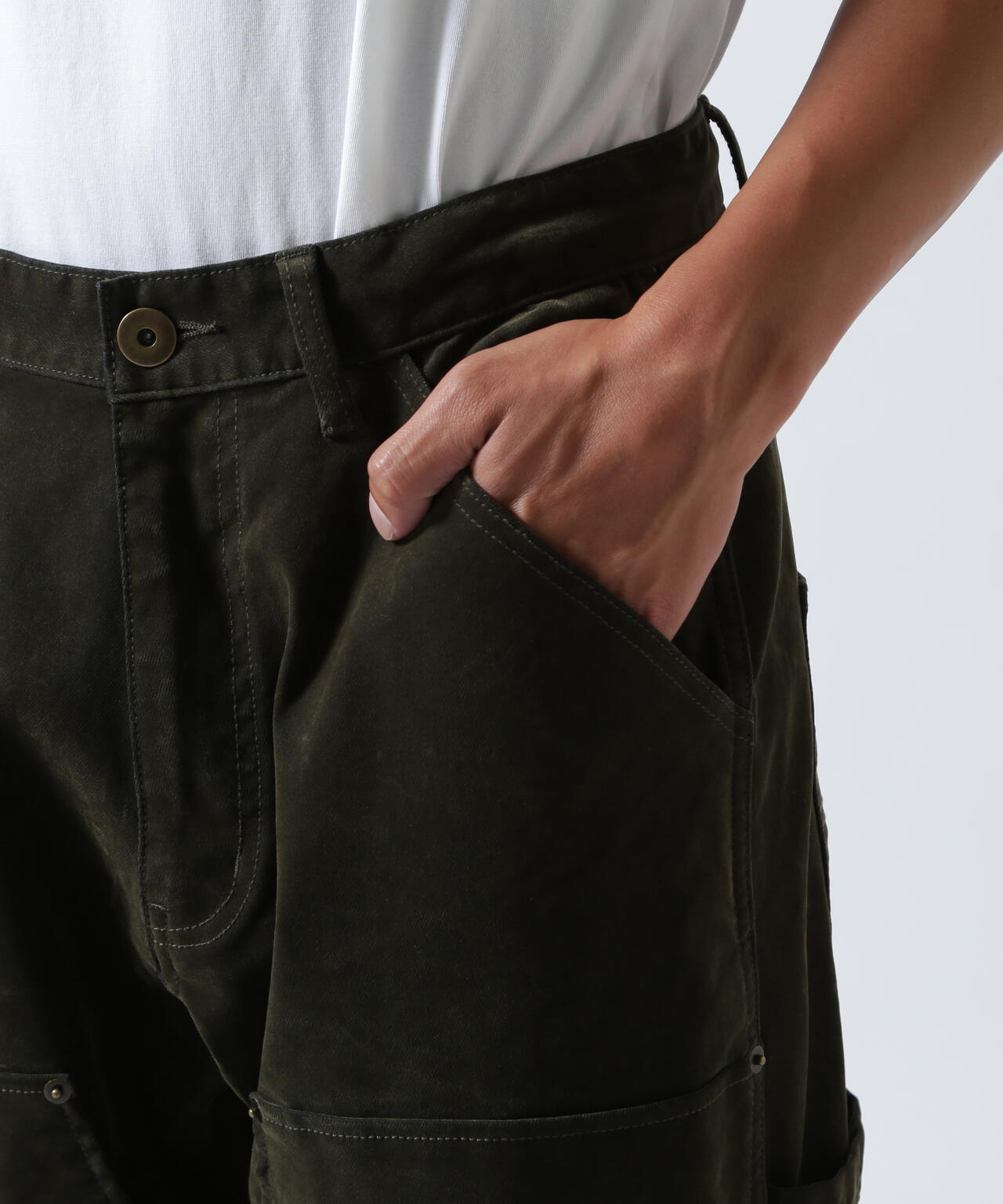 B omnivore/ビーオムニボー  FLOCKY DENIM PANT フロッキーデニムパンツ