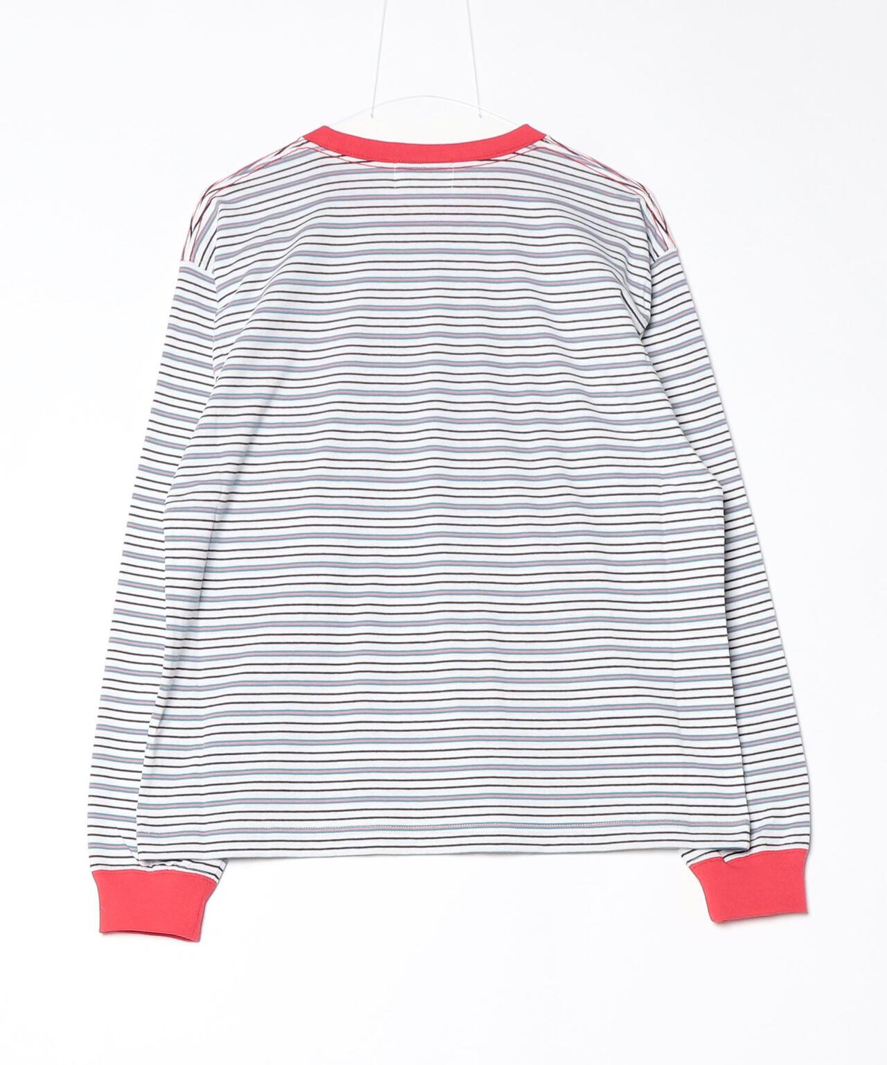 Solボーダーt SOGLIA/ソリア OPEN END MULTI BORDER L/S TEE ボーダーT | BEAVER