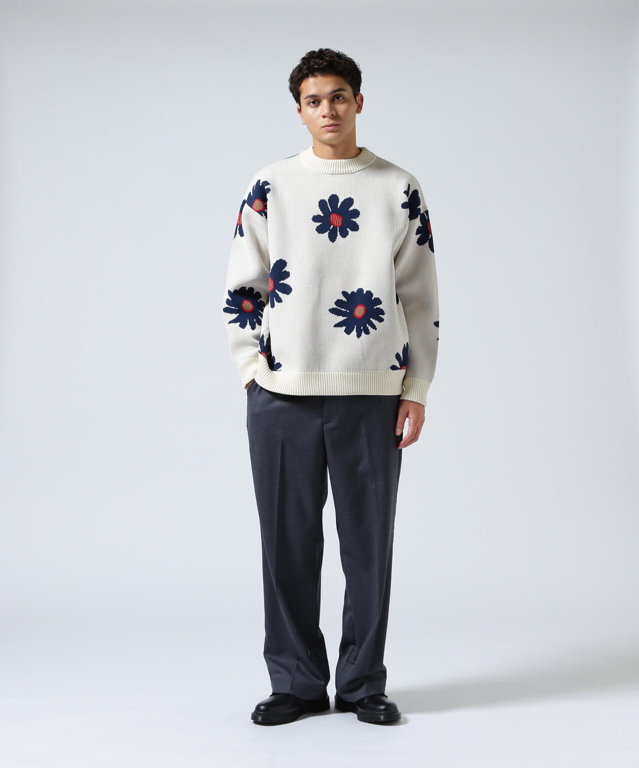 B omnivore/ビーオムニボー FLOWER KNIT TOP | BEAVER（ビーバー