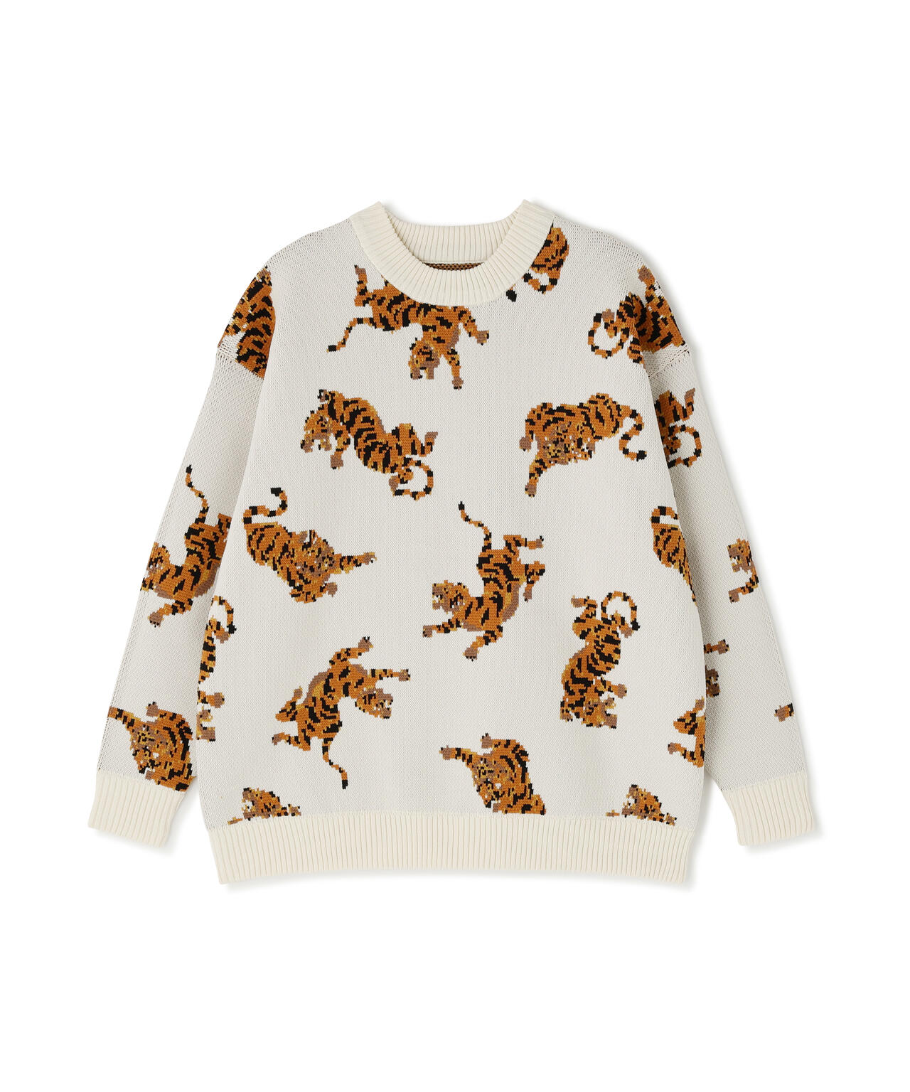 B omnivore/ビーオムニボー　TIGER KNIT TOP