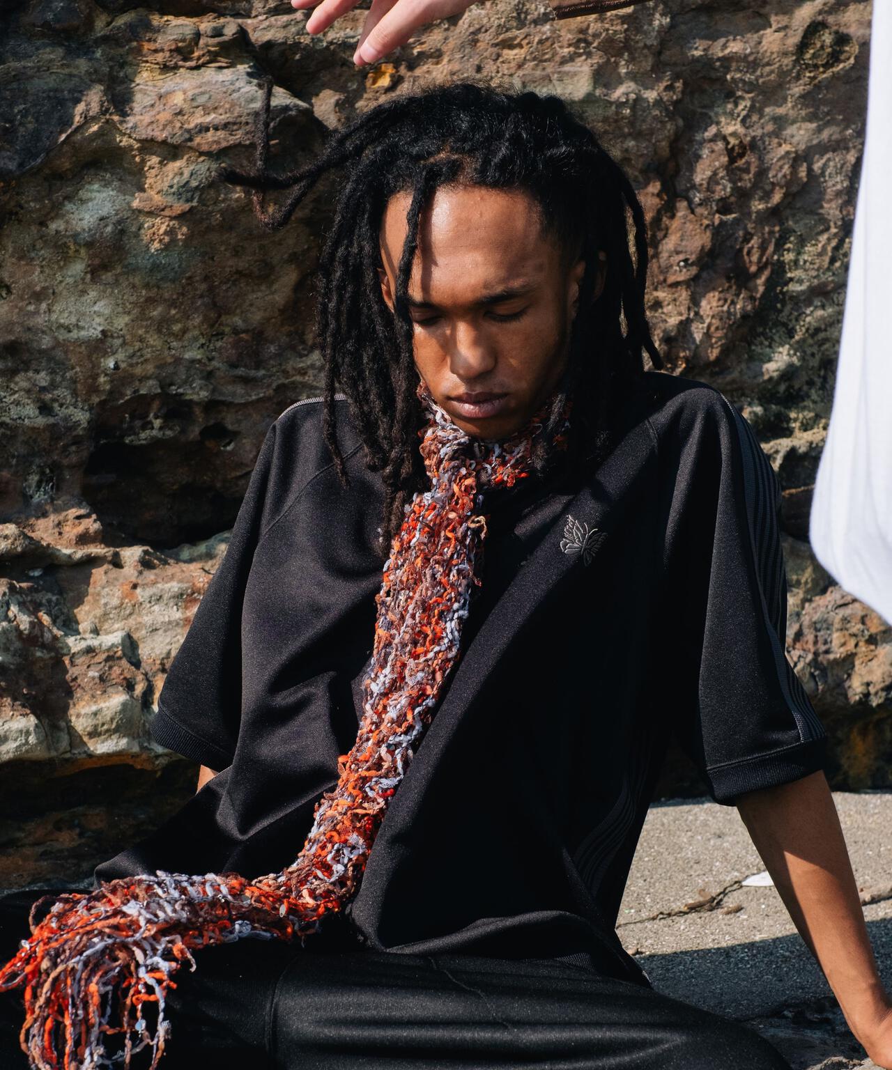 Needles/ニードルズ  別注Track S/S Crew Neck Shirt-Poly Smooth