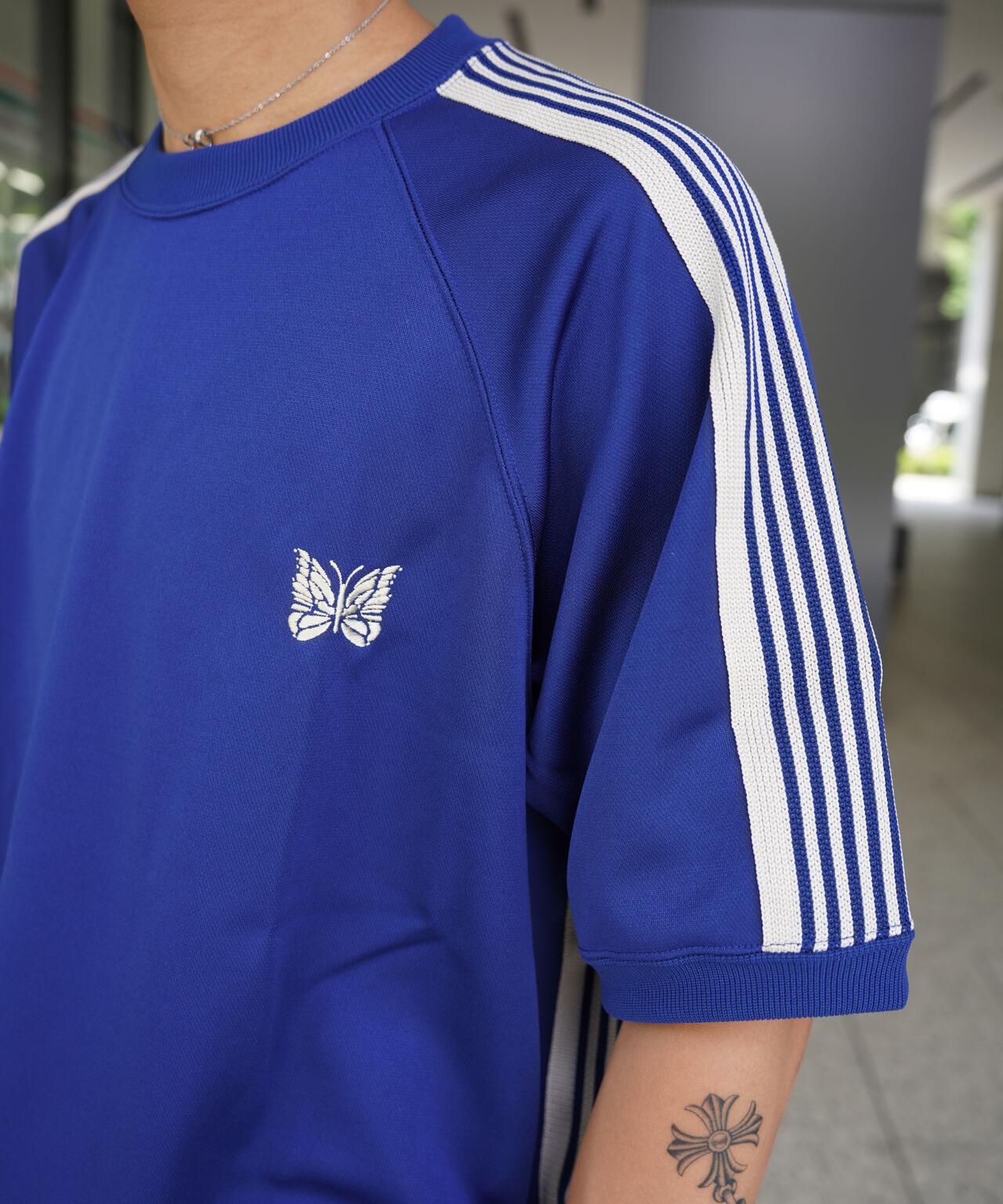 Needles/ニードルズ  別注Track S/S Crew Neck Shirt-Poly Smooth