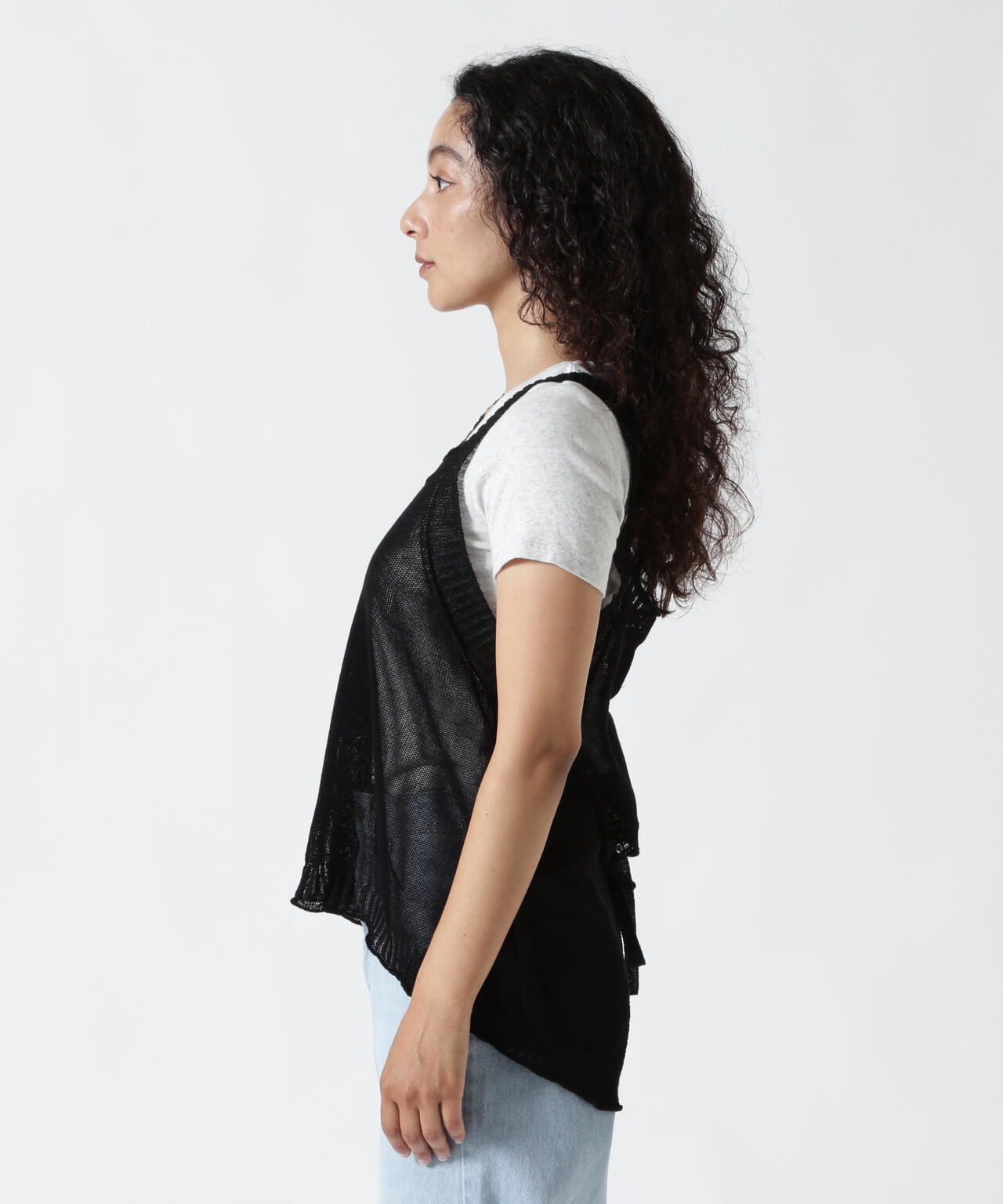 B omnivore/ビーオムニボー ギマコットン変形ジレ | BEAVER（ビーバー