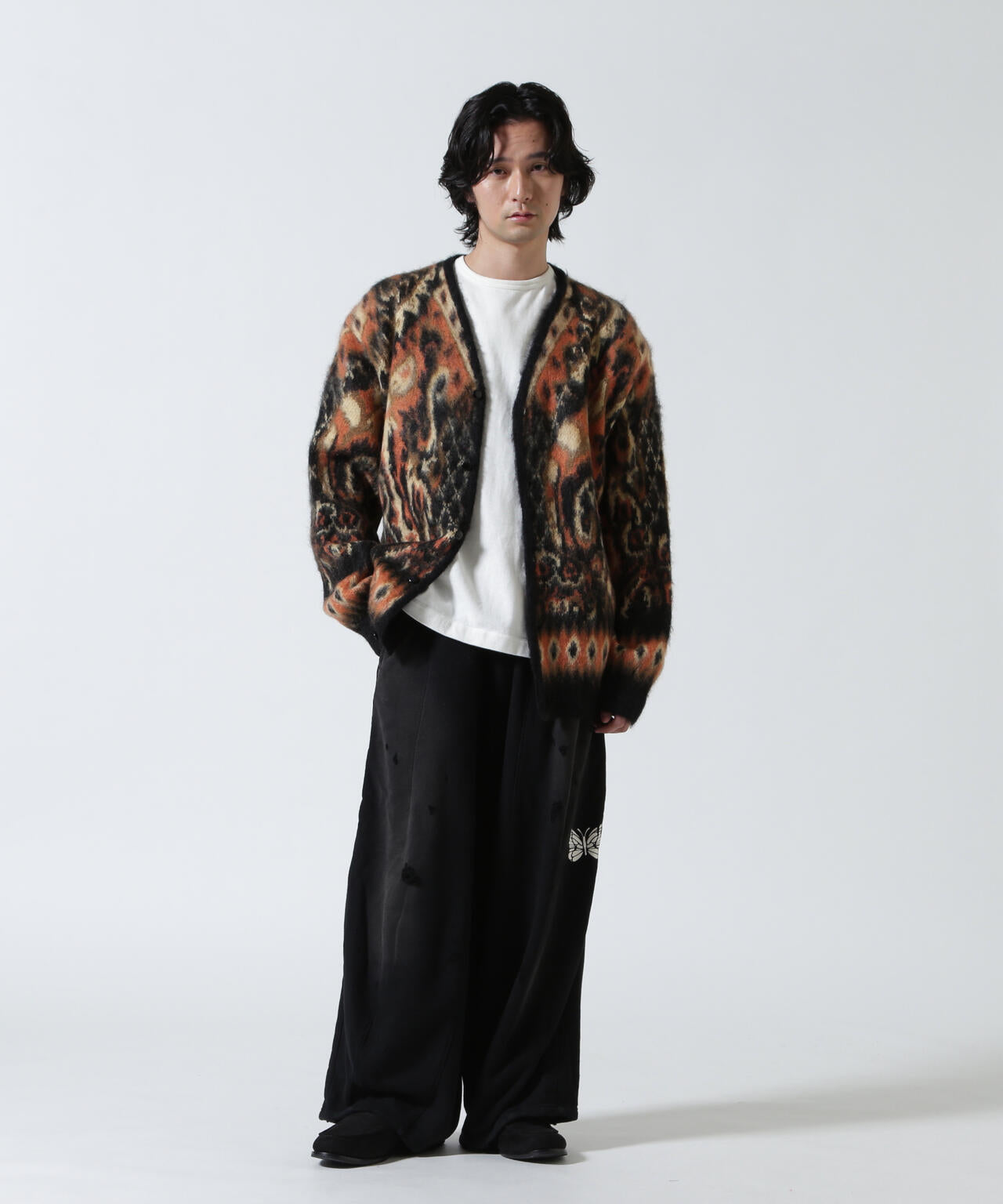 Needles/ニードルズ Mohair Cardigan - Paisley モヘアカーディガン