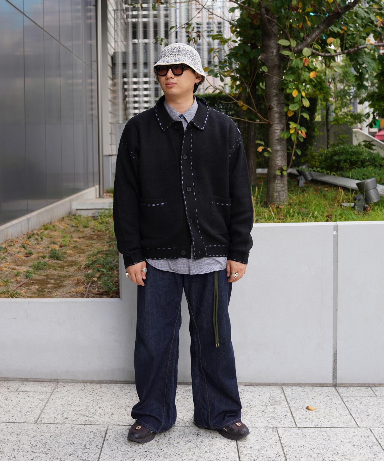 B omnivore/ビーオムニボー　起毛KNIT HAND JACKET
