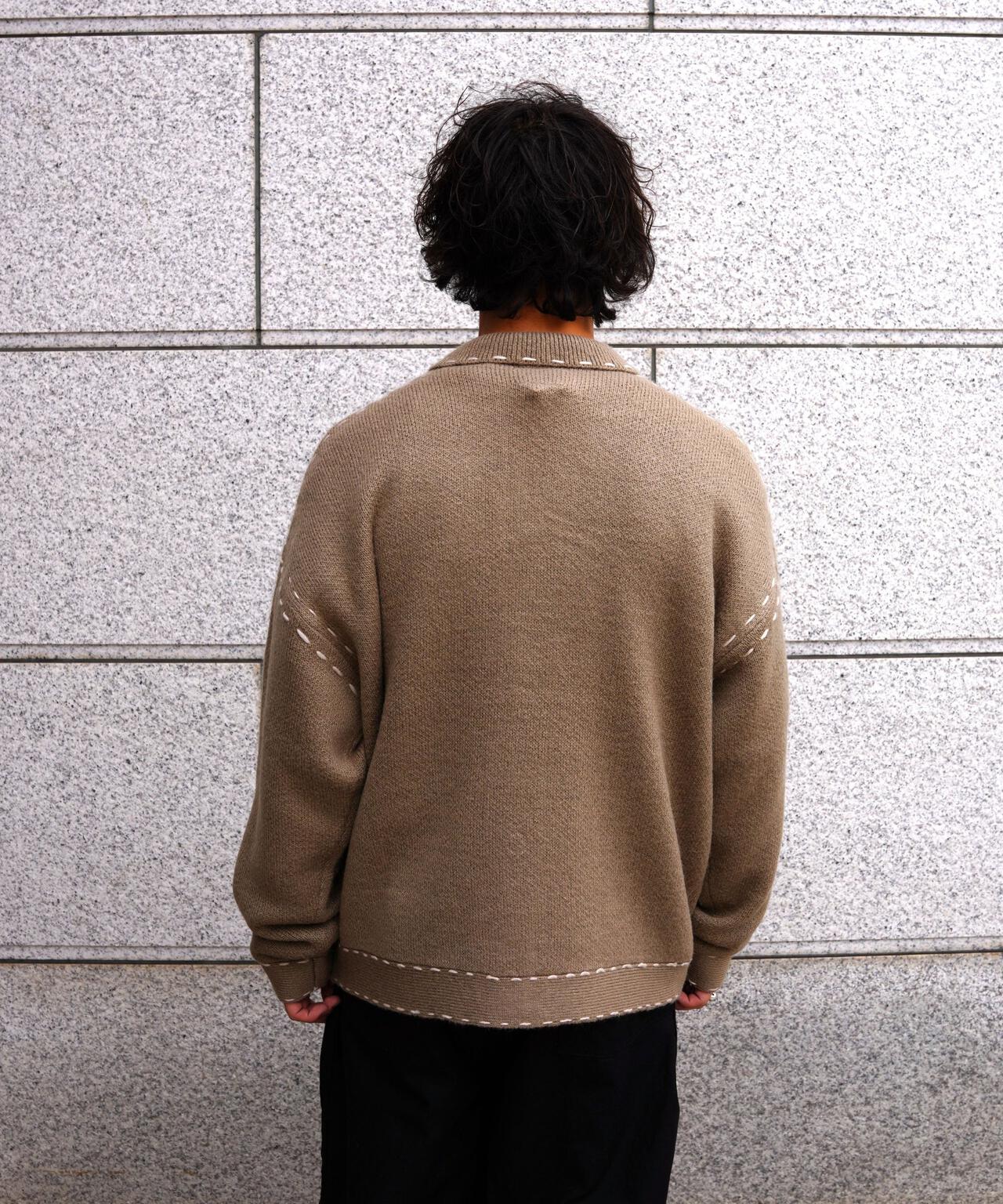 B omnivore/ビーオムニボー　起毛KNIT HAND JACKET