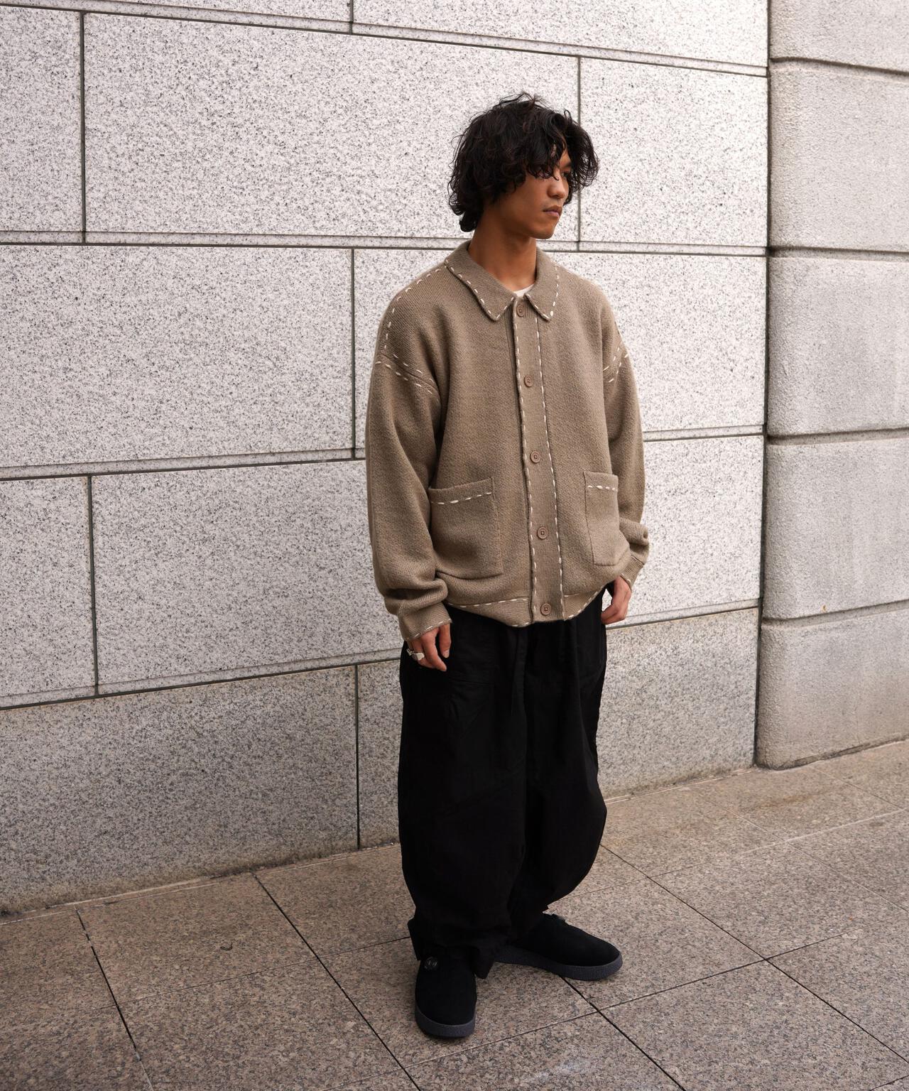 B omnivore/ビーオムニボー　起毛KNIT HAND JACKET