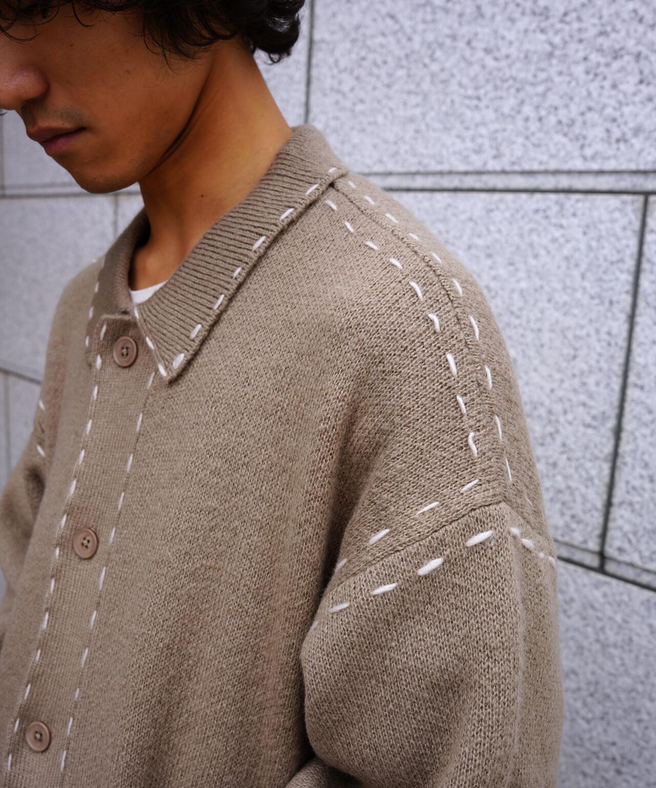 B omnivore/ビーオムニボー　起毛KNIT HAND JACKET