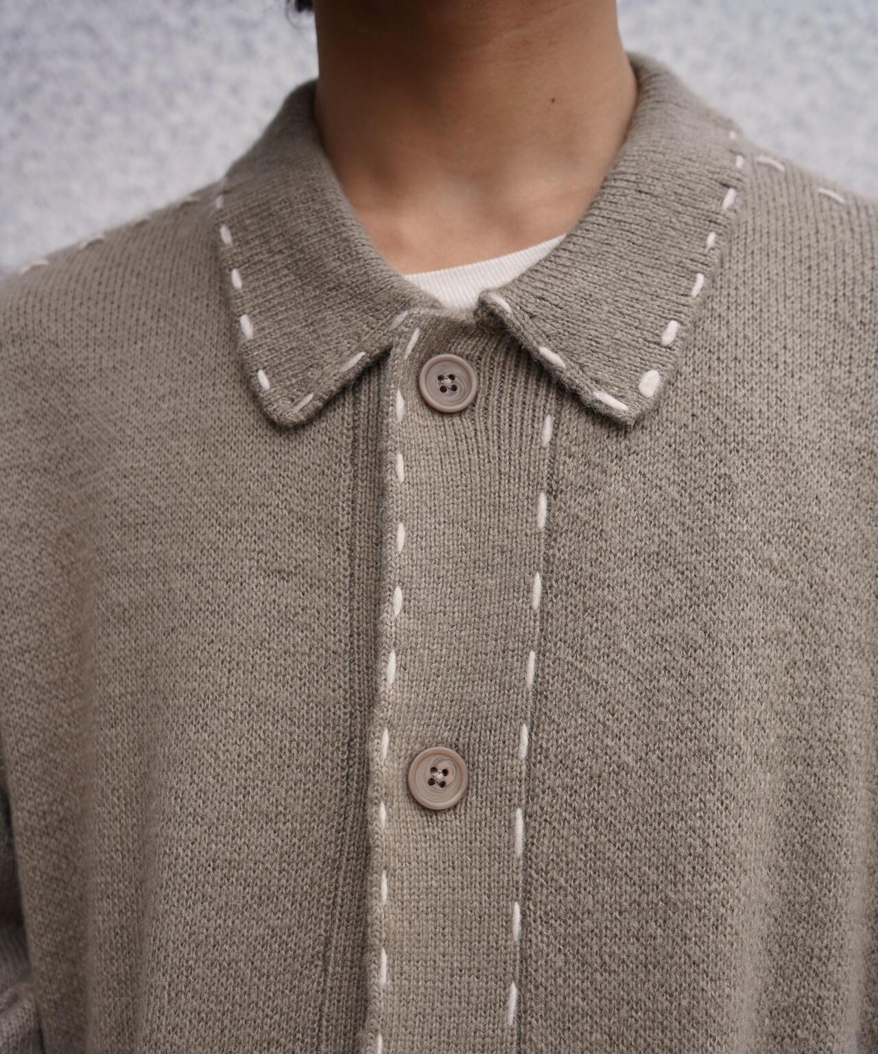 B omnivore/ビーオムニボー　起毛KNIT HAND JACKET