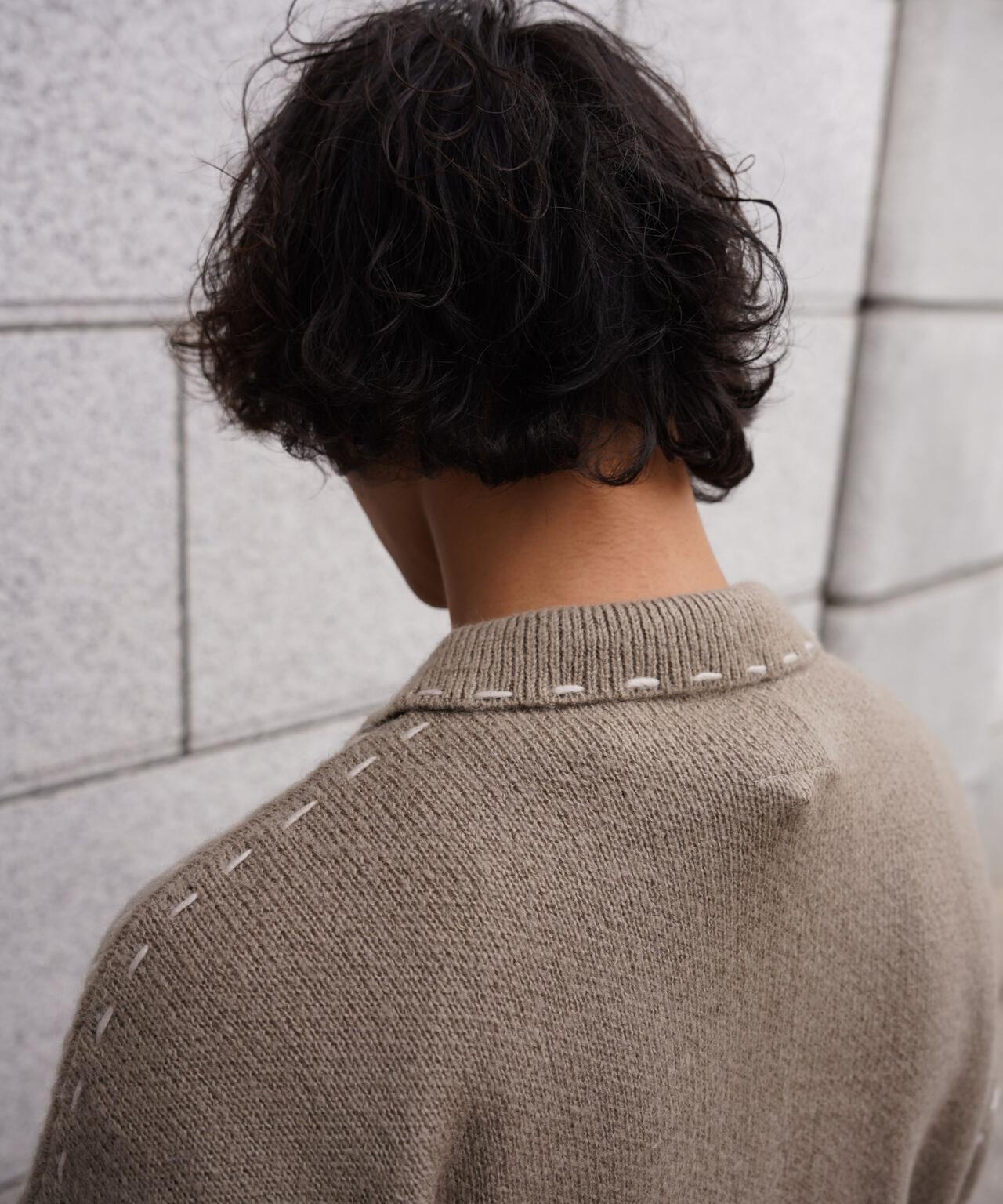 B omnivore/ビーオムニボー　起毛KNIT HAND JACKET