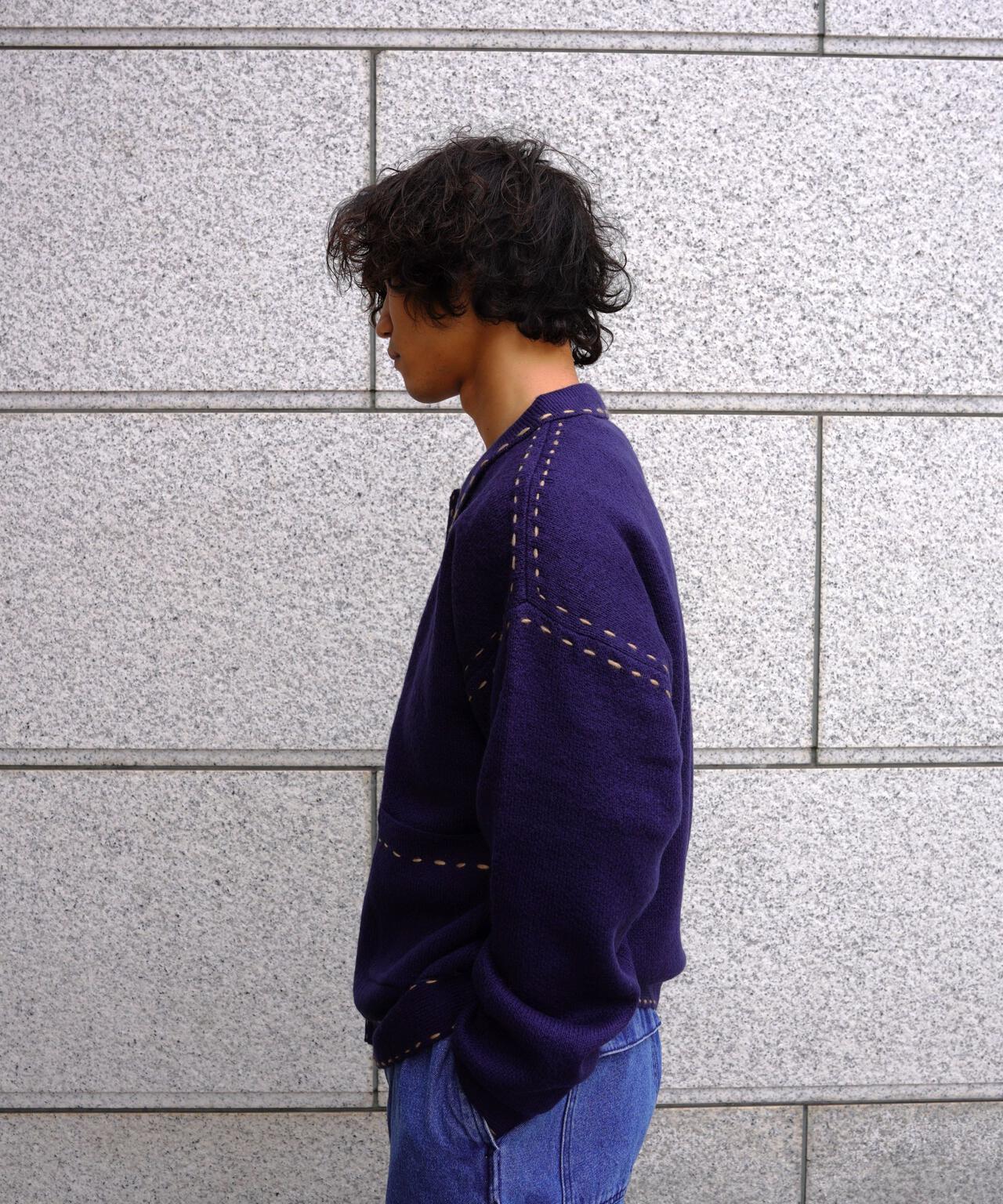 B omnivore/ビーオムニボー　起毛KNIT HAND JACKET