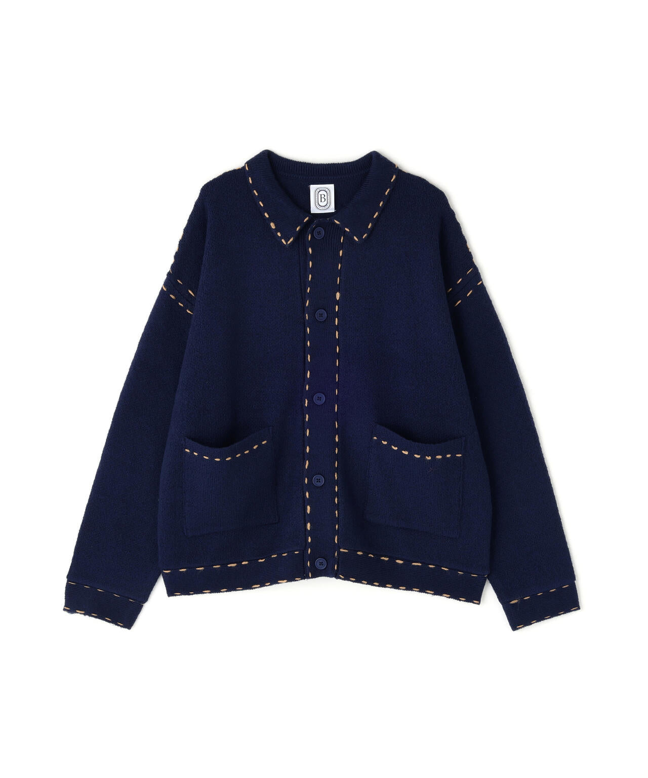 B omnivore/ビーオムニボー　起毛KNIT HAND JACKET