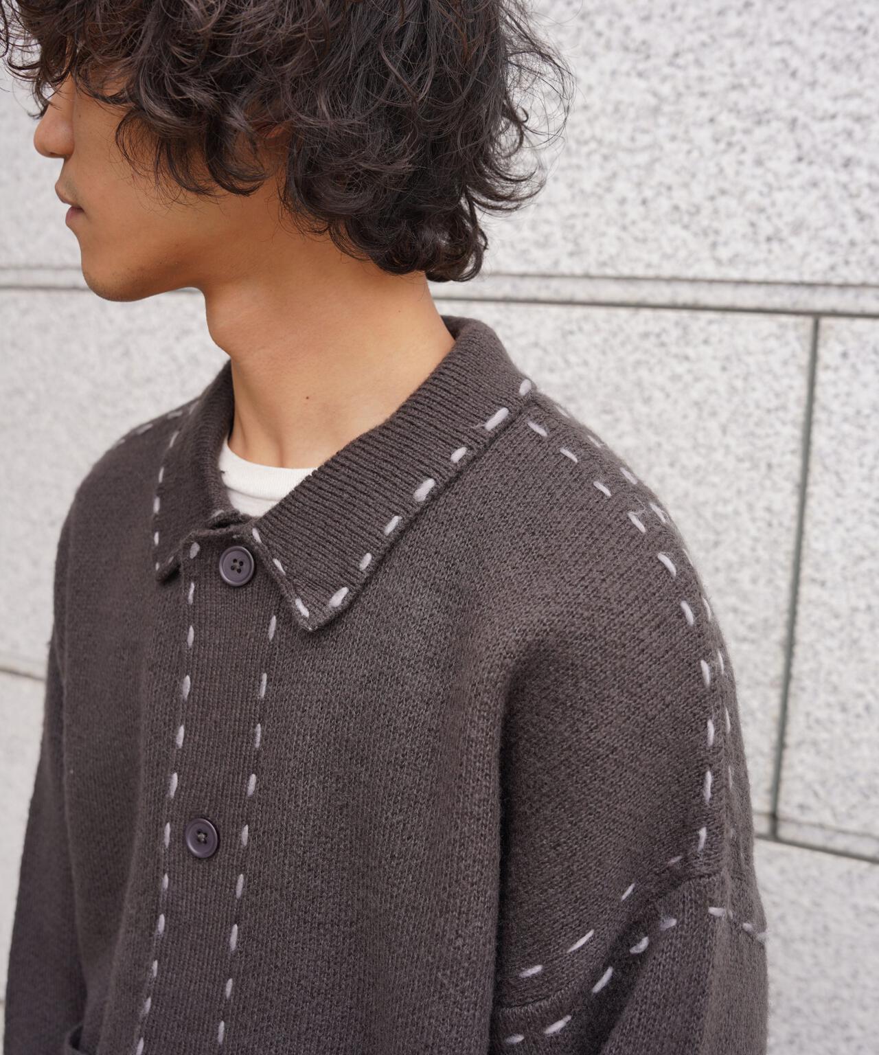 B omnivore/ビーオムニボー　起毛KNIT HAND JACKET
