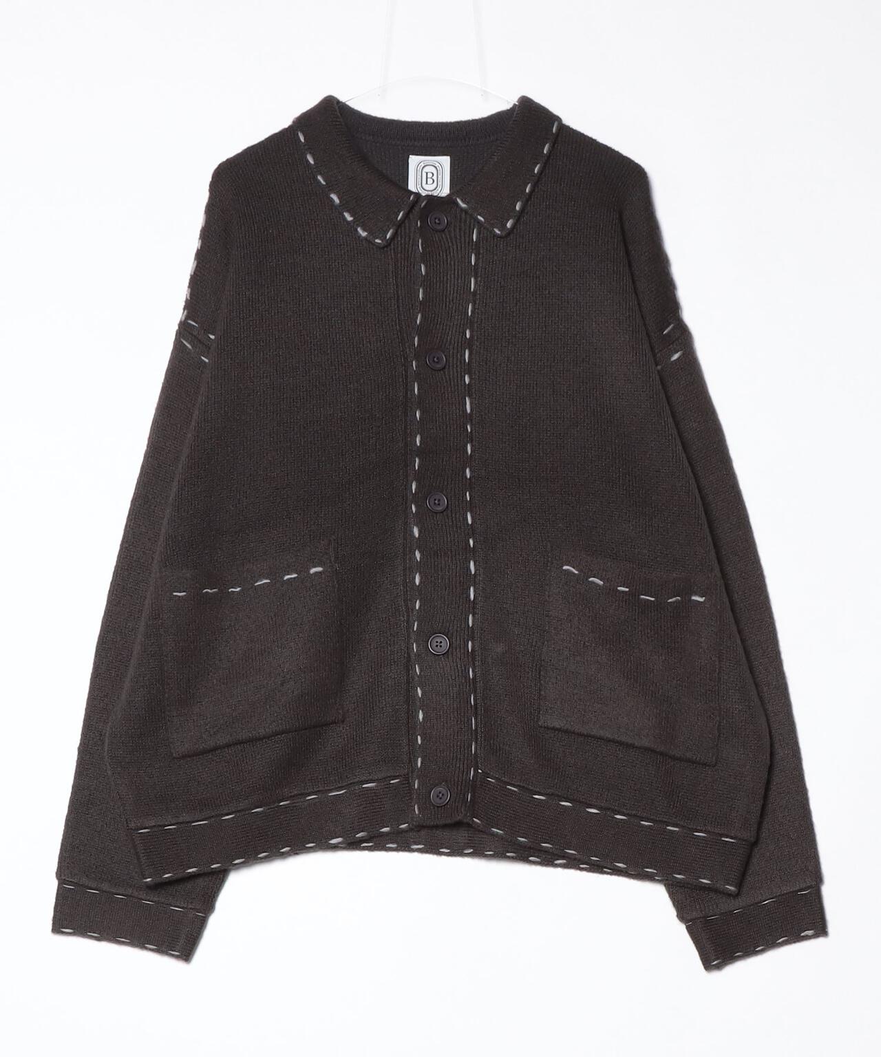 B omnivore/ビーオムニボー　起毛KNIT HAND JACKET