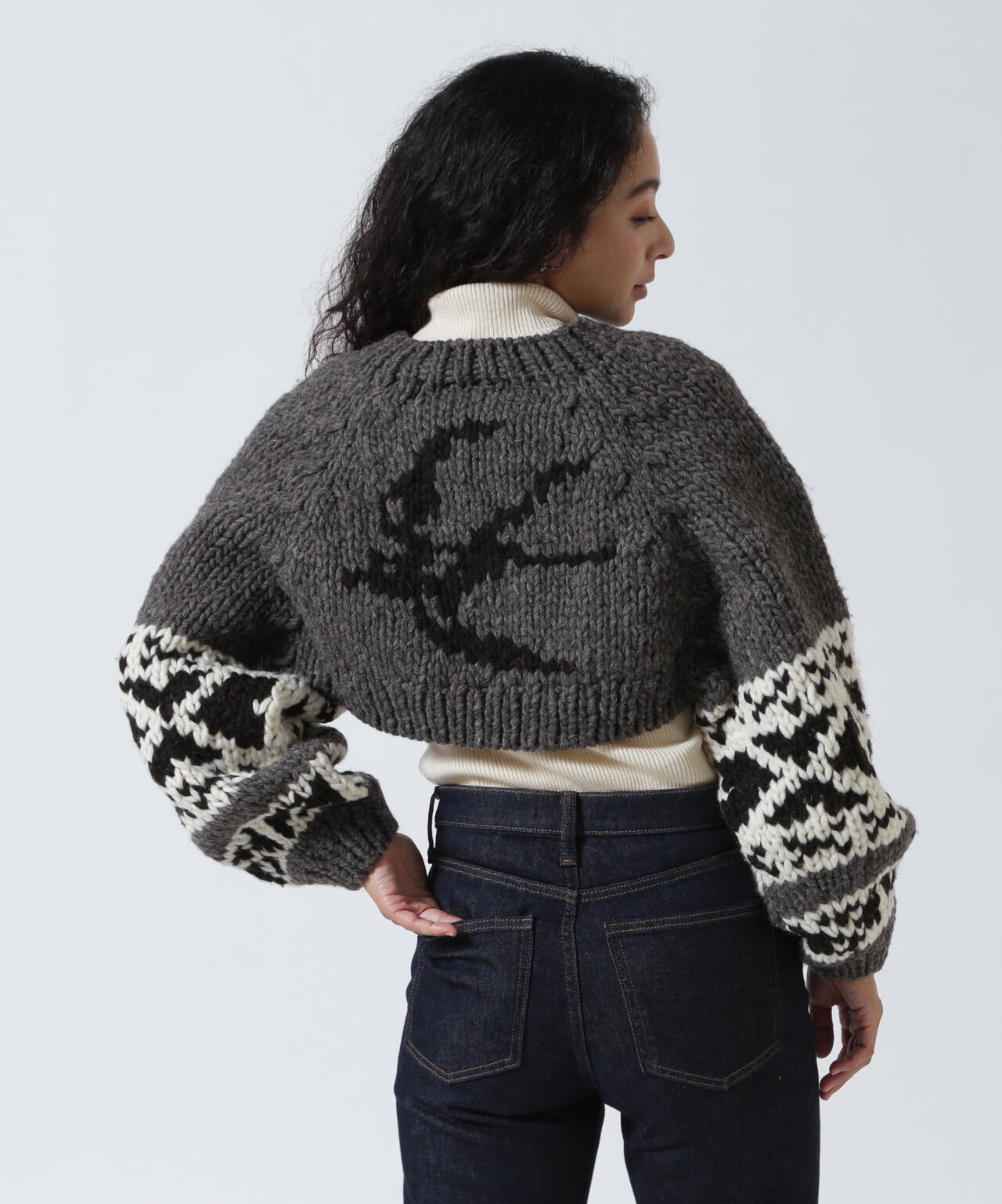 RHODOLIRION/ロドリリオン Cowichan Knit Bolero カウチンニットボレロ