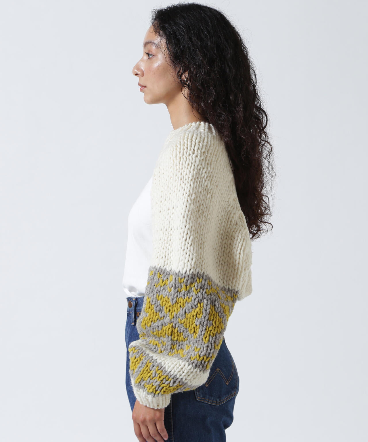 RHODOLIRION/ロドリリオン　Cowichan Knit Bolero カウチンニットボレロ RV1067A