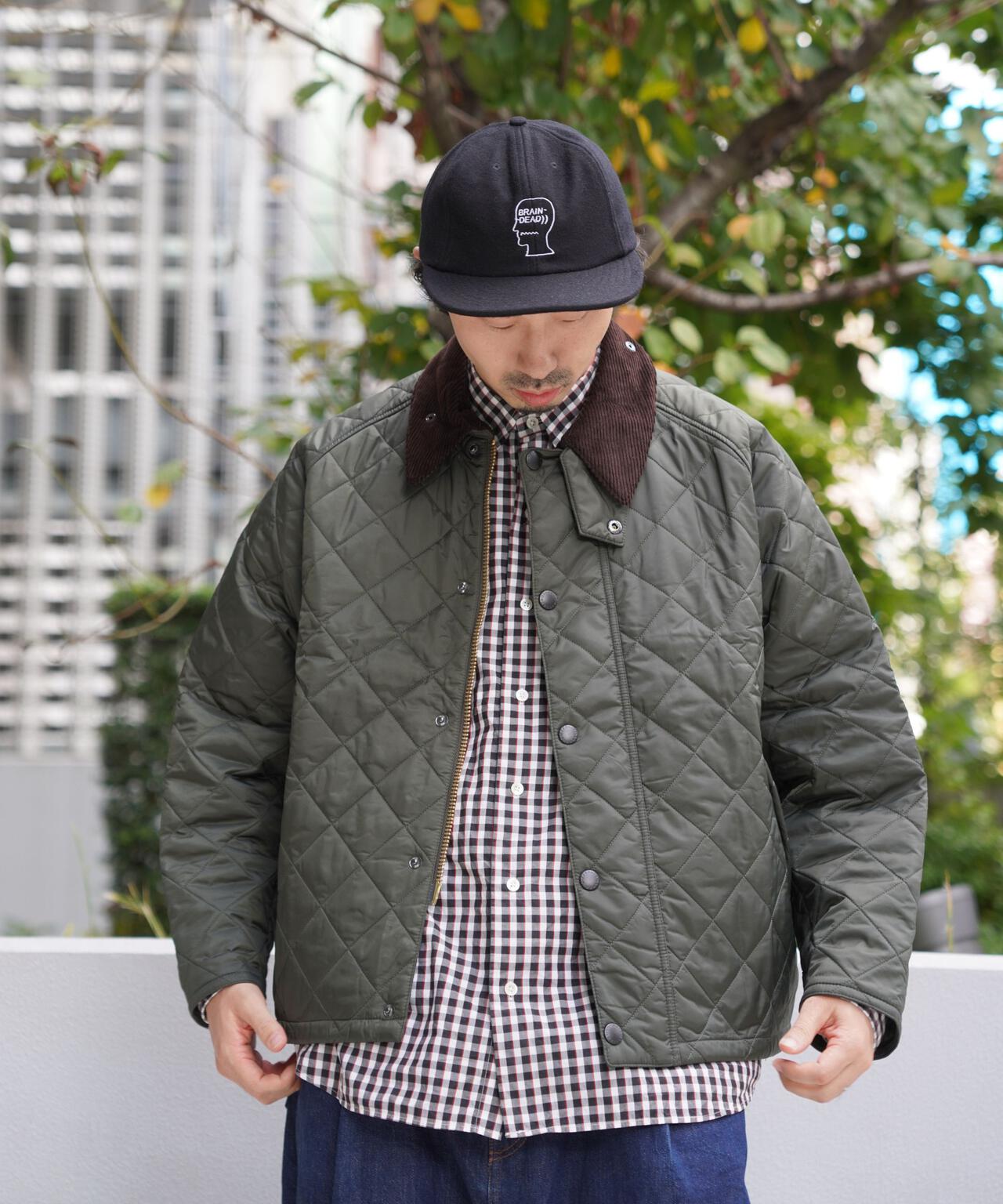 Barbour バブアーグレー キルティングジャケット Barbour/バブアー TRANSPORT QUILTEING BLOUSON トランスポート